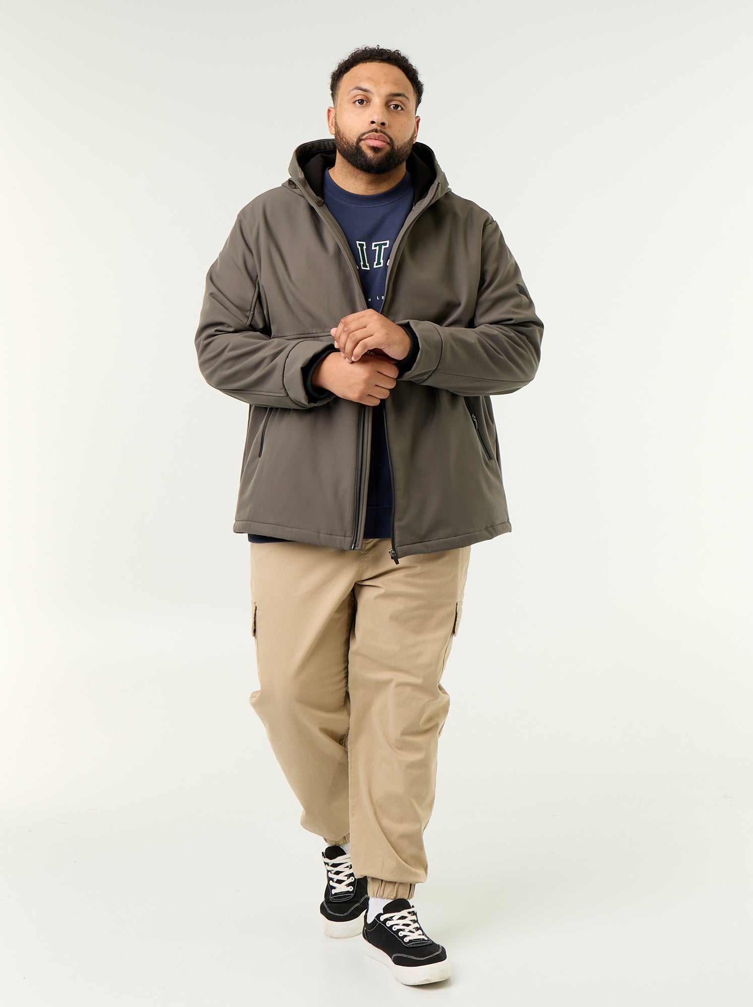 Parka doublée à capuche - Kaki
