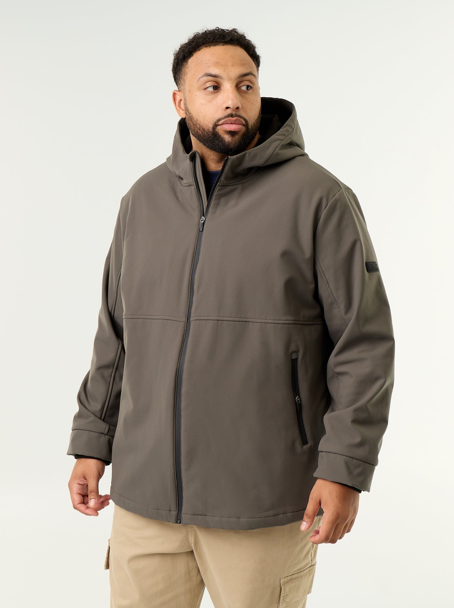 Parka doublée à capuche - Kaki