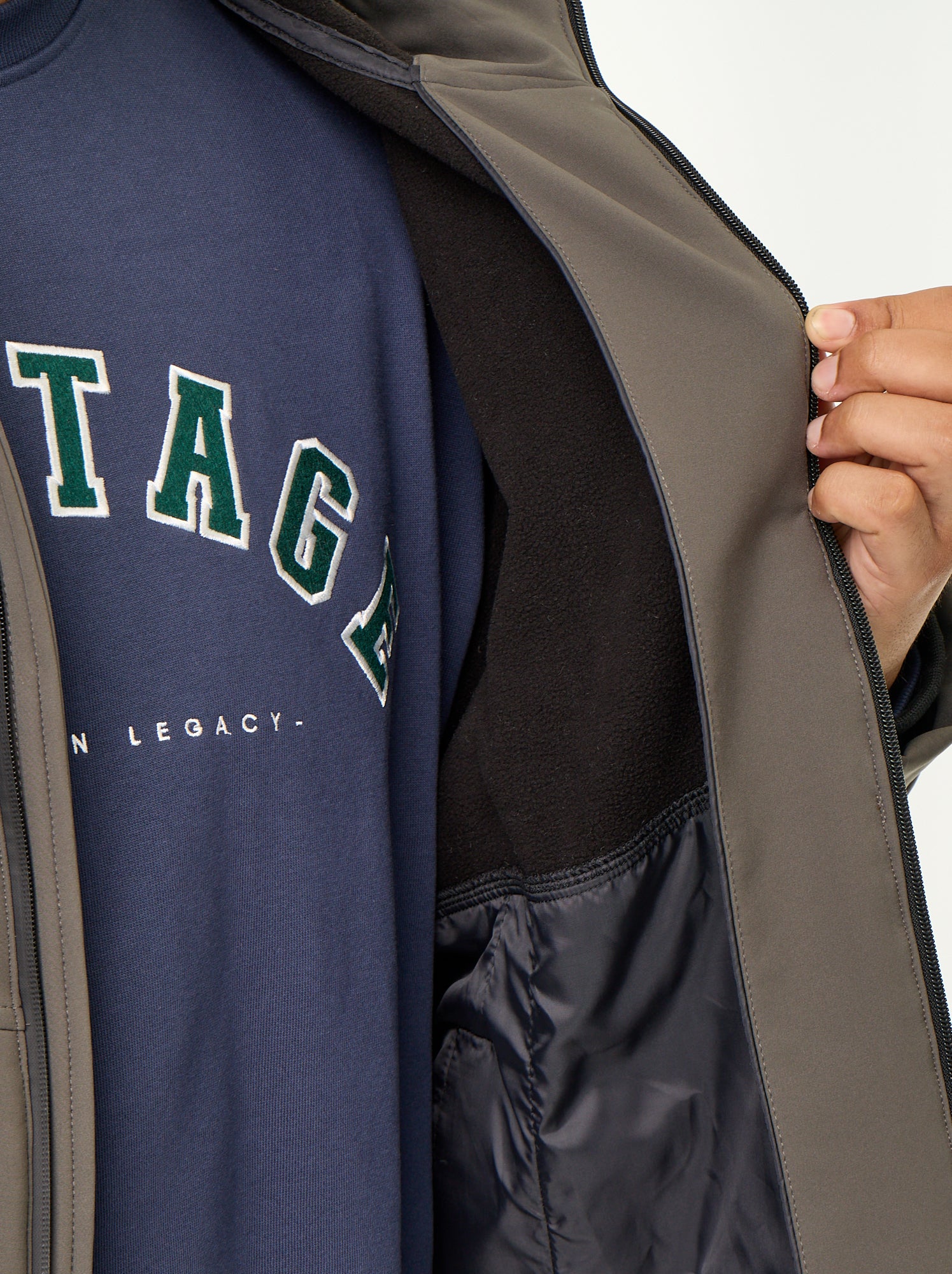 Parka doublée à capuche - Kaki