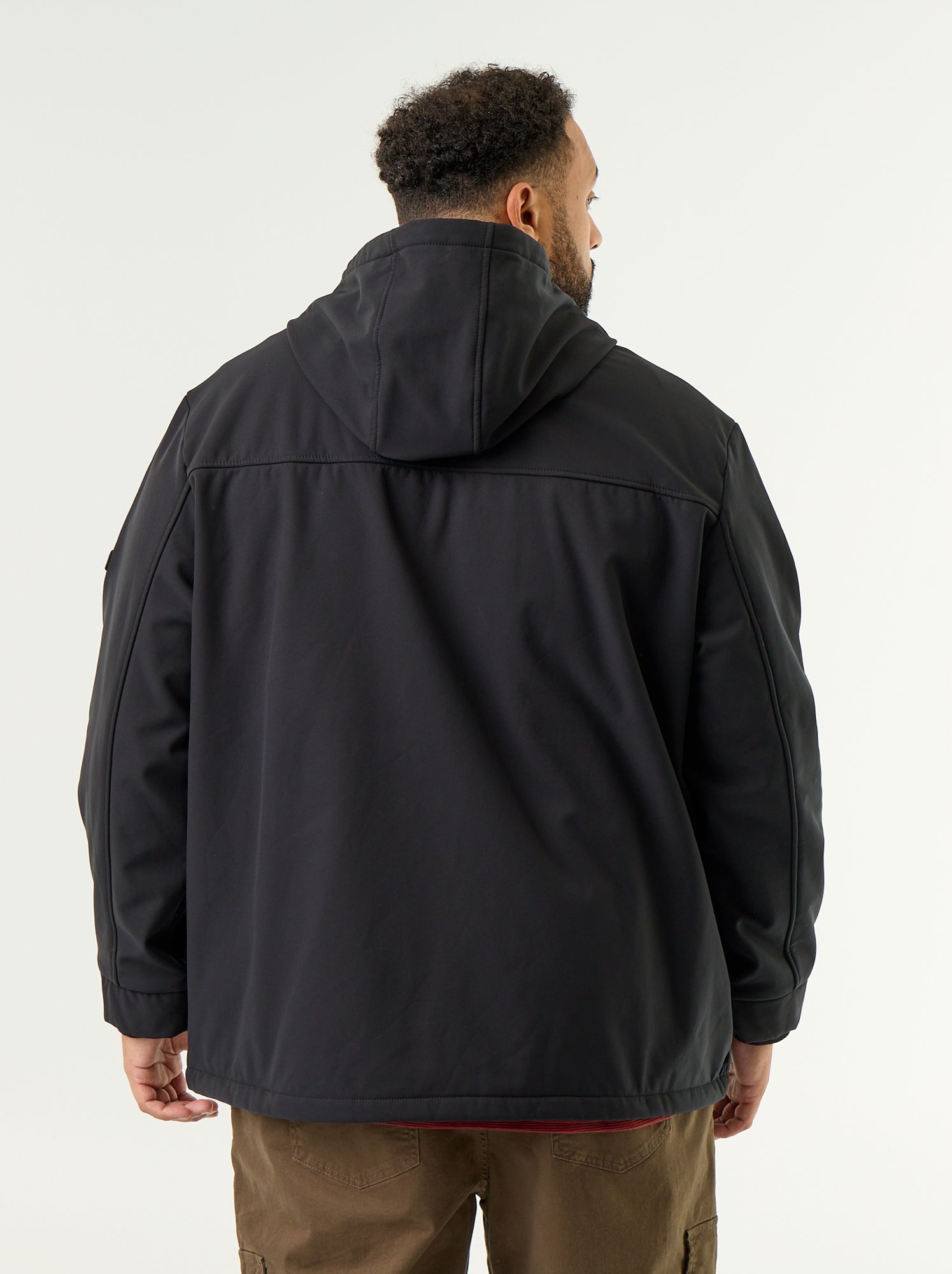 Parka doublée à capuche - Noir