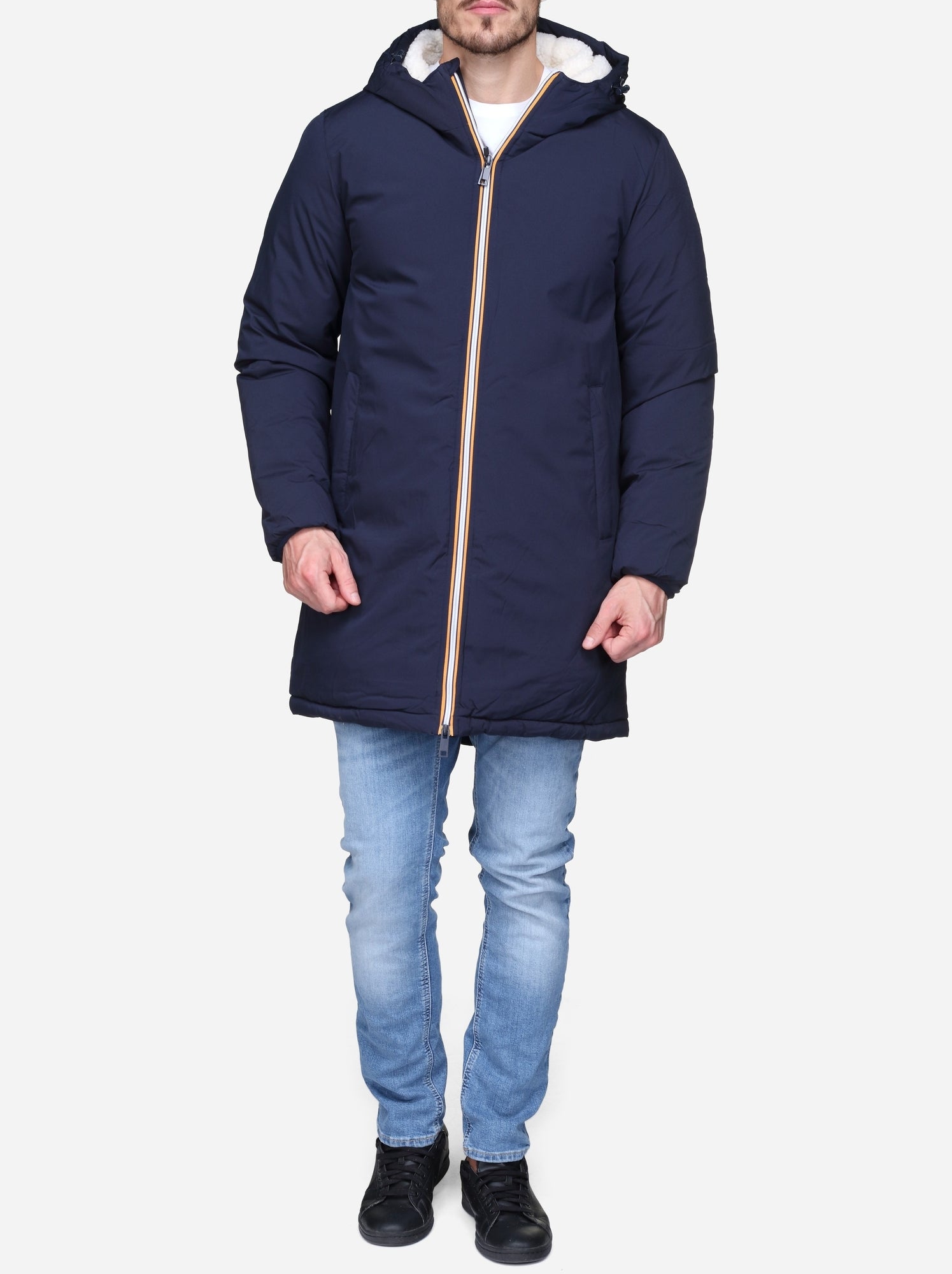 Parka doublée - Bleu foncé