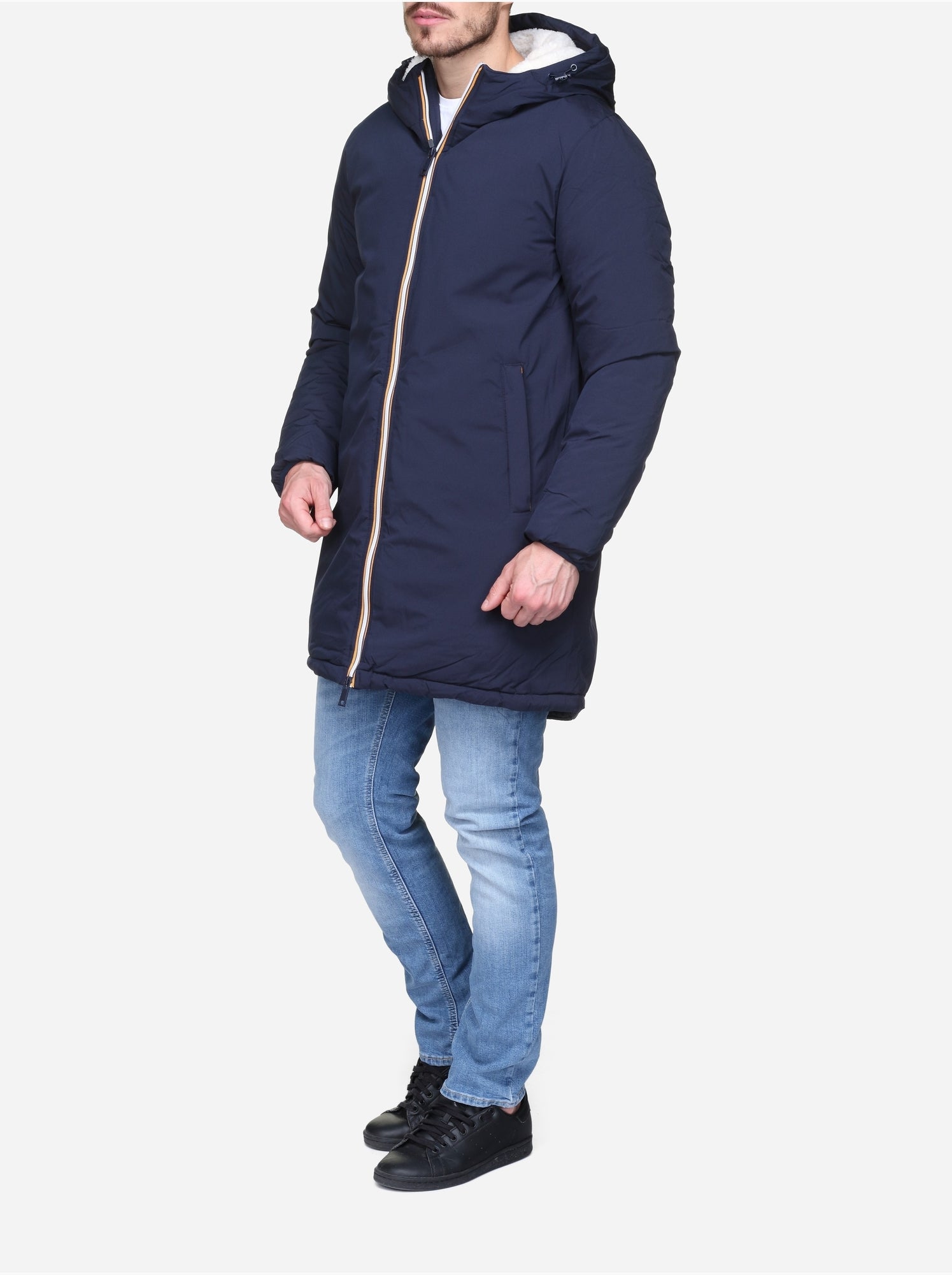 Parka doublée - Bleu foncé