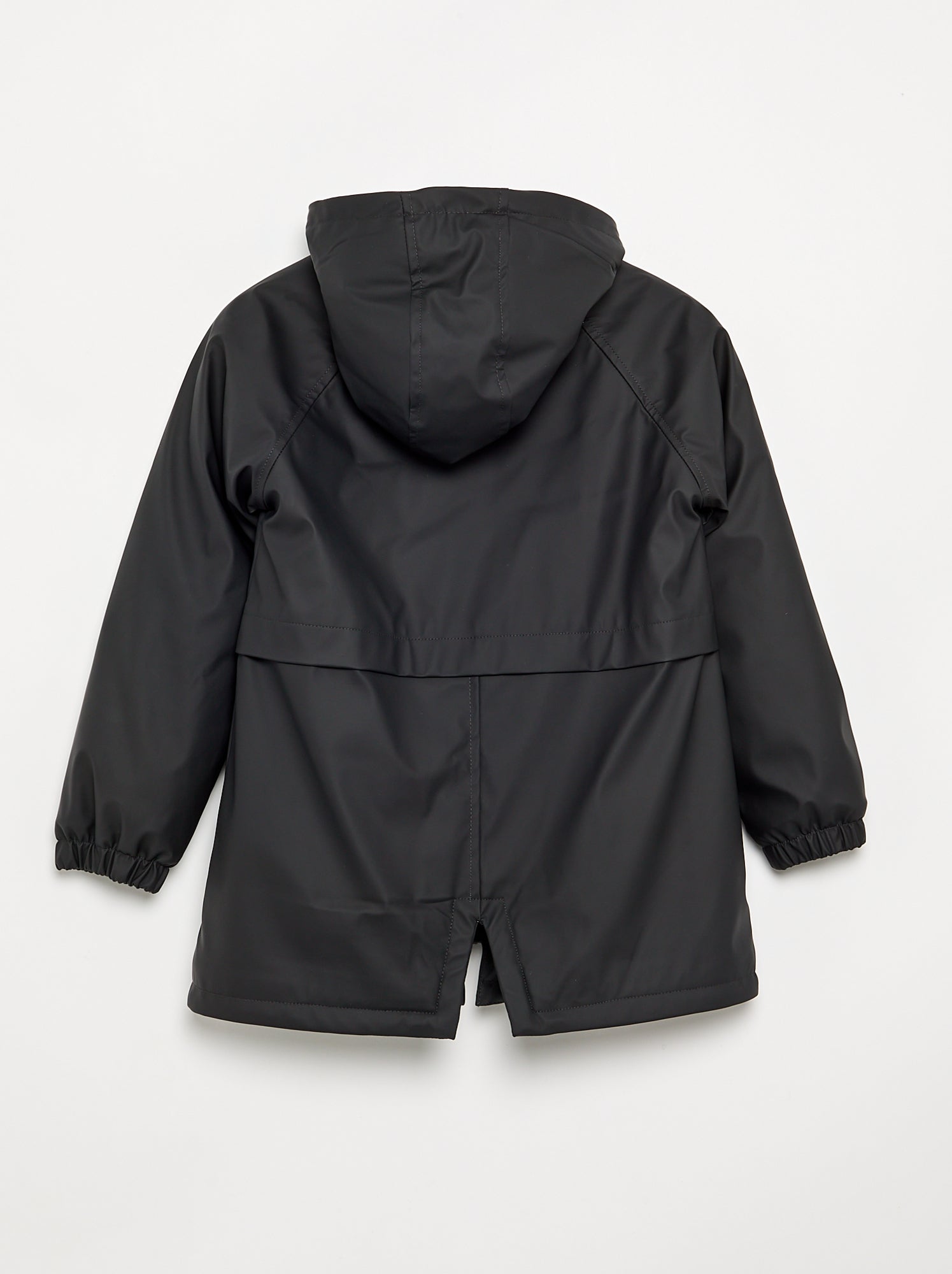 Parka doublée effet moutonné - Noir