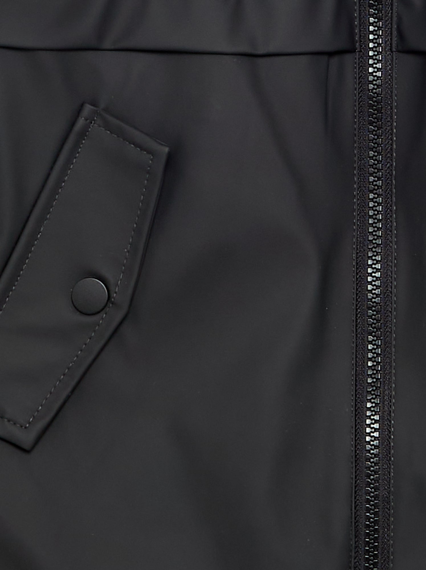 Parka doublée effet moutonné - Noir