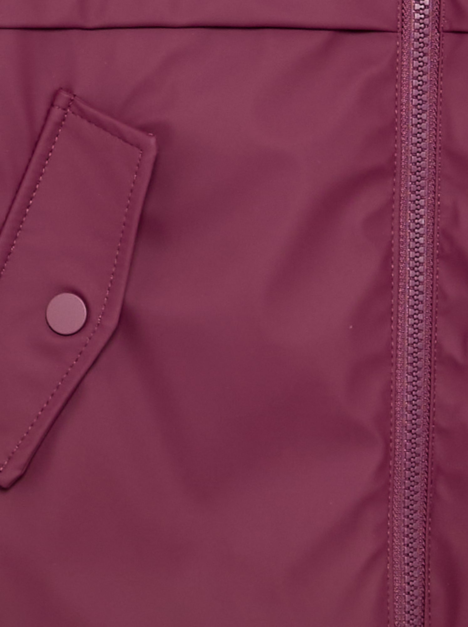 Parka doublée en fausse fourrure - Violet