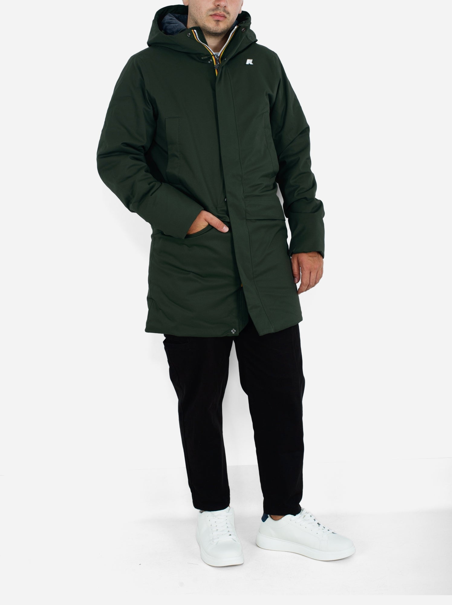 Parka Jarno Twill Marmotta - K-Way - Bleu