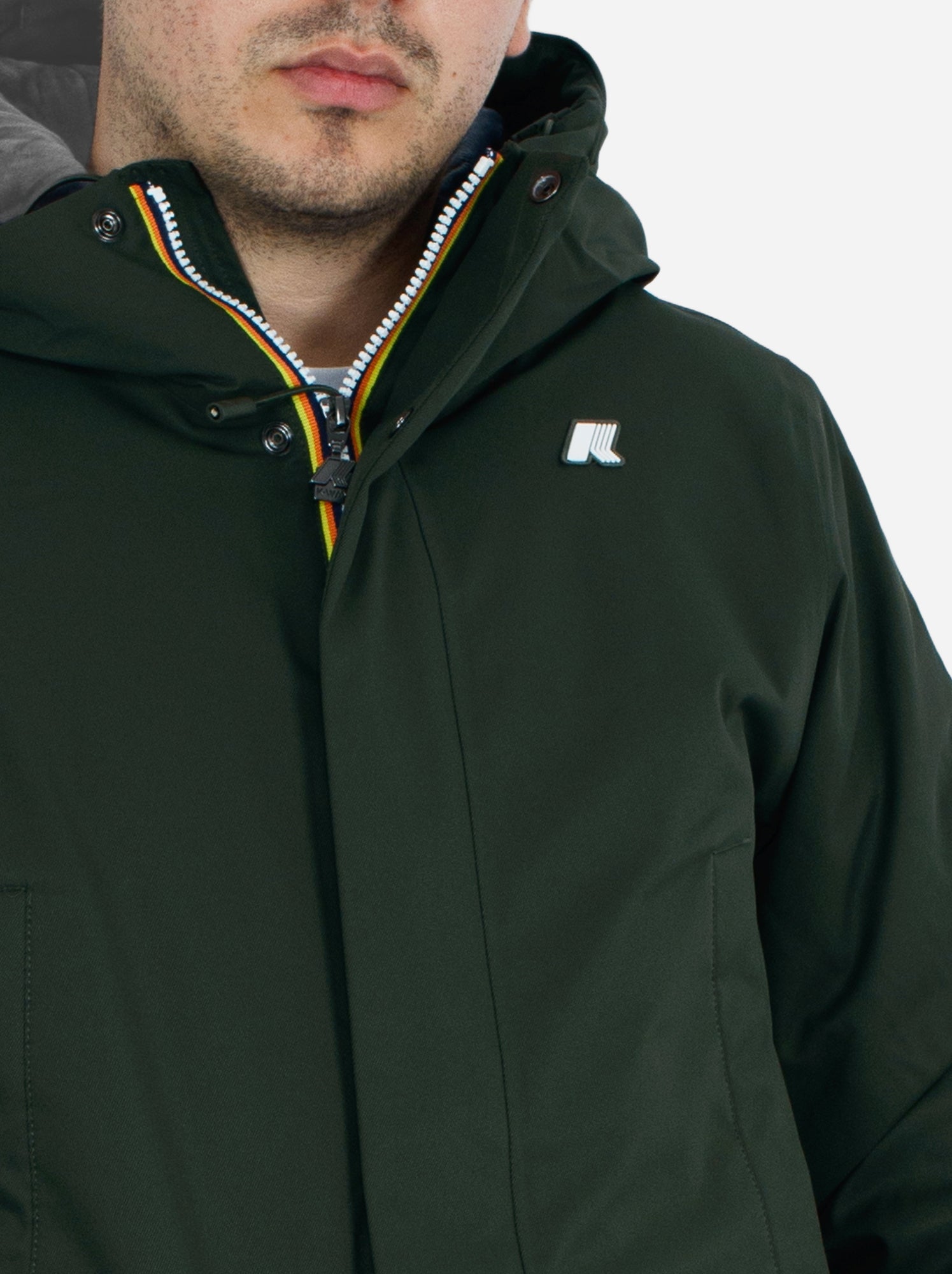 Parka Jarno Twill Marmotta - K-Way - Bleu
