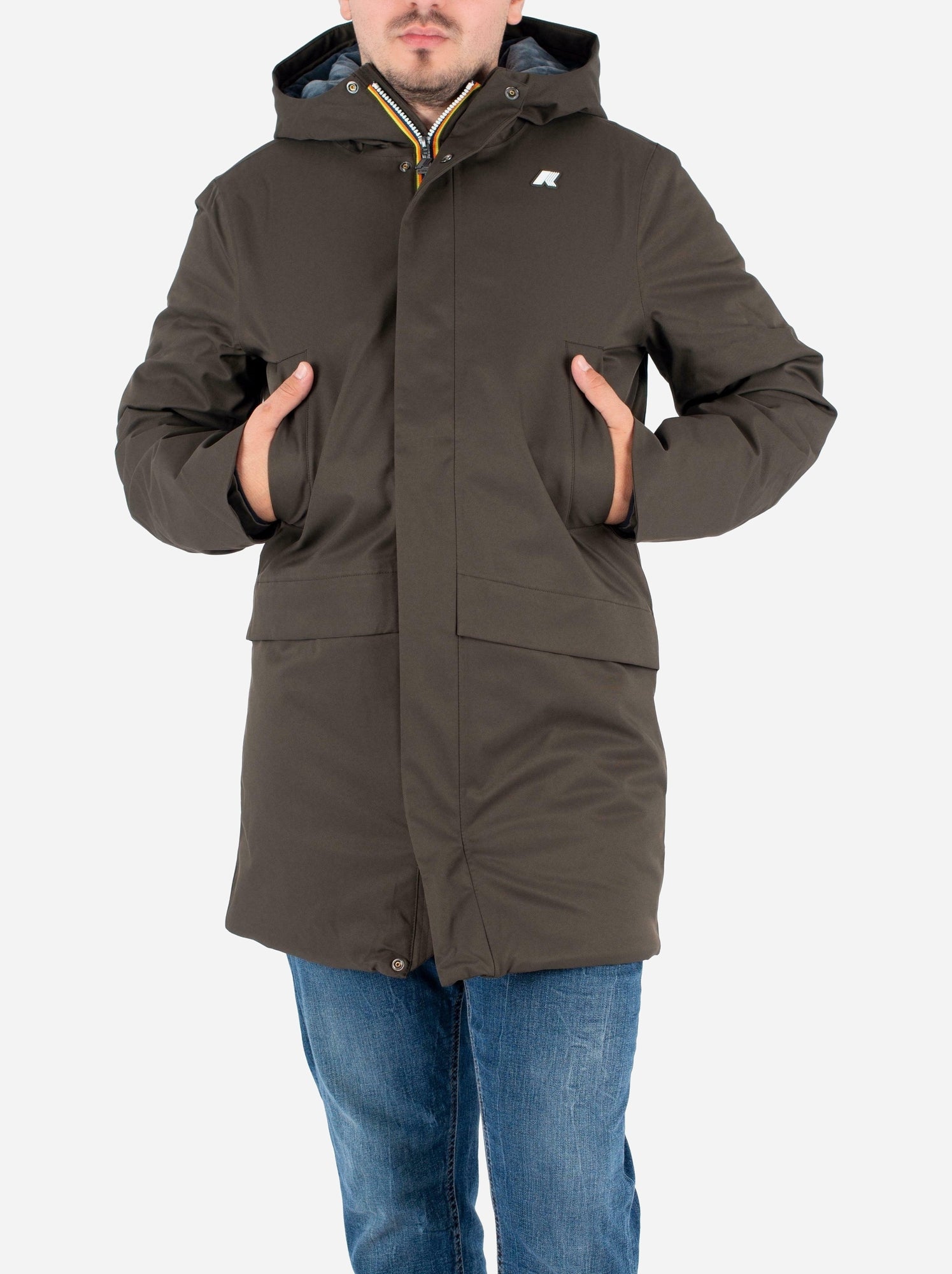 Parka Jarno Twill Marmotta - K-Way - Marron