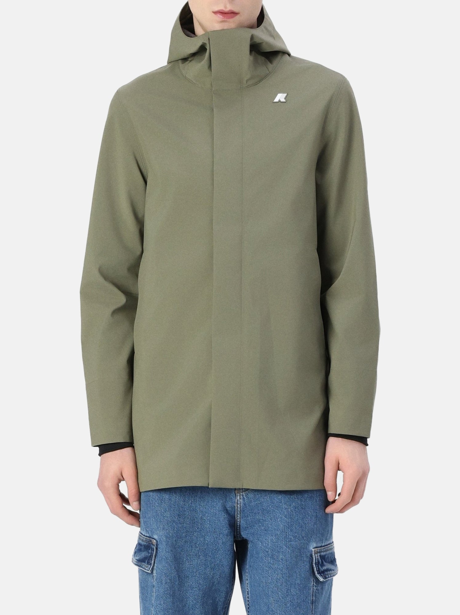 Parka K-Way Tommy Bonded Jersey - Kaki