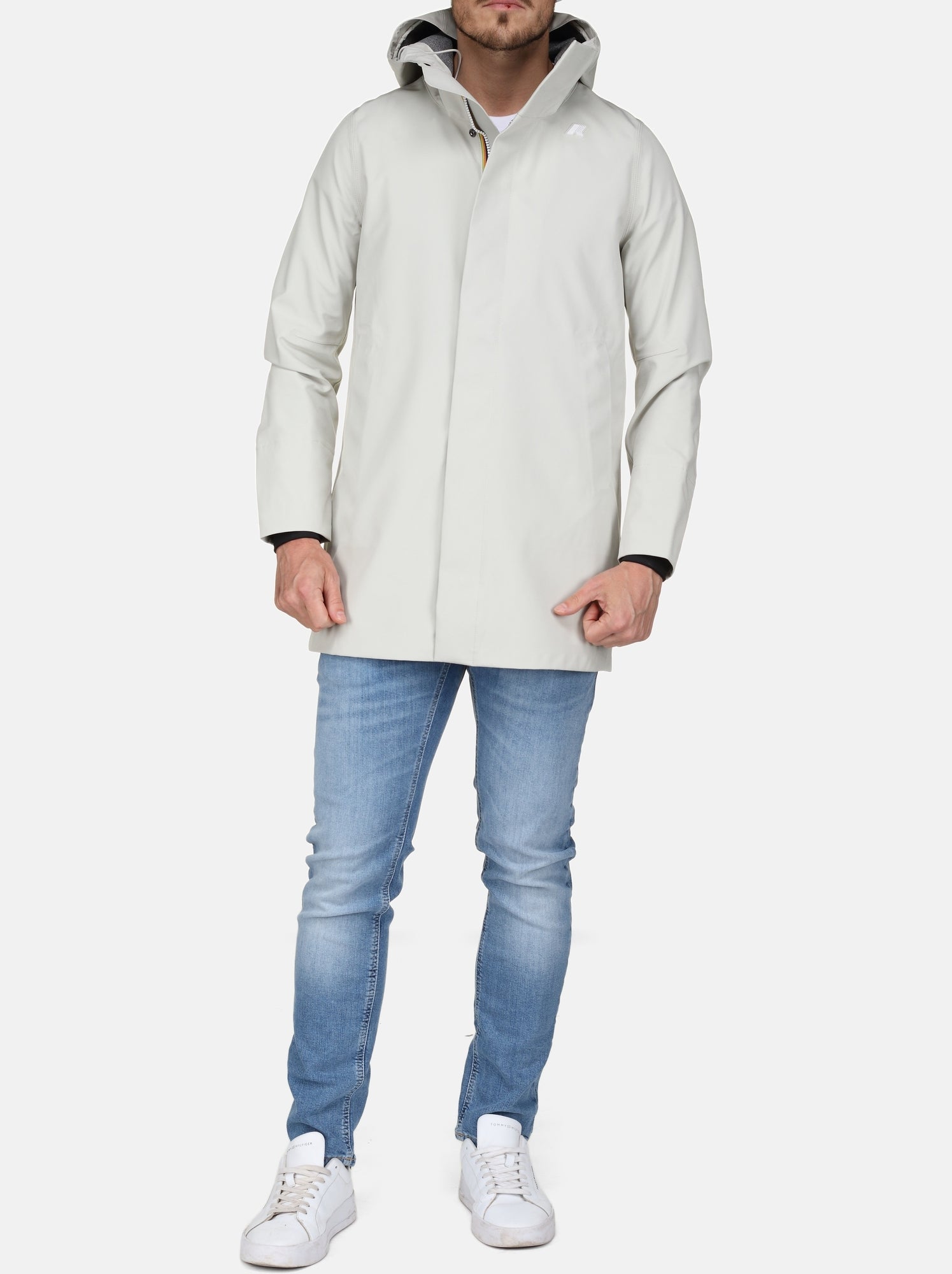 Parka K-Way Tommy Bonded Jersey - Marron