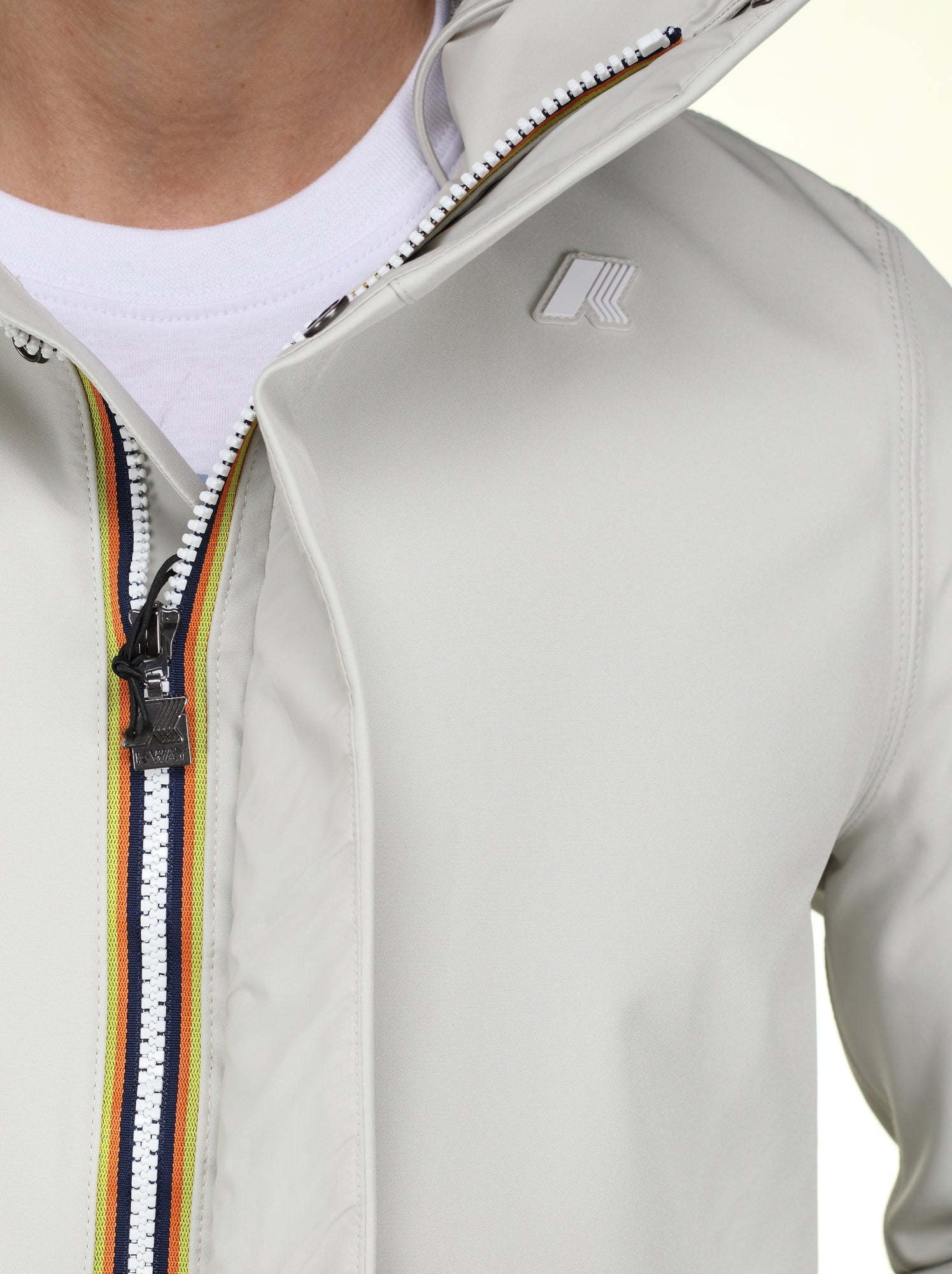 Parka K-Way Tommy Bonded Jersey - Marron