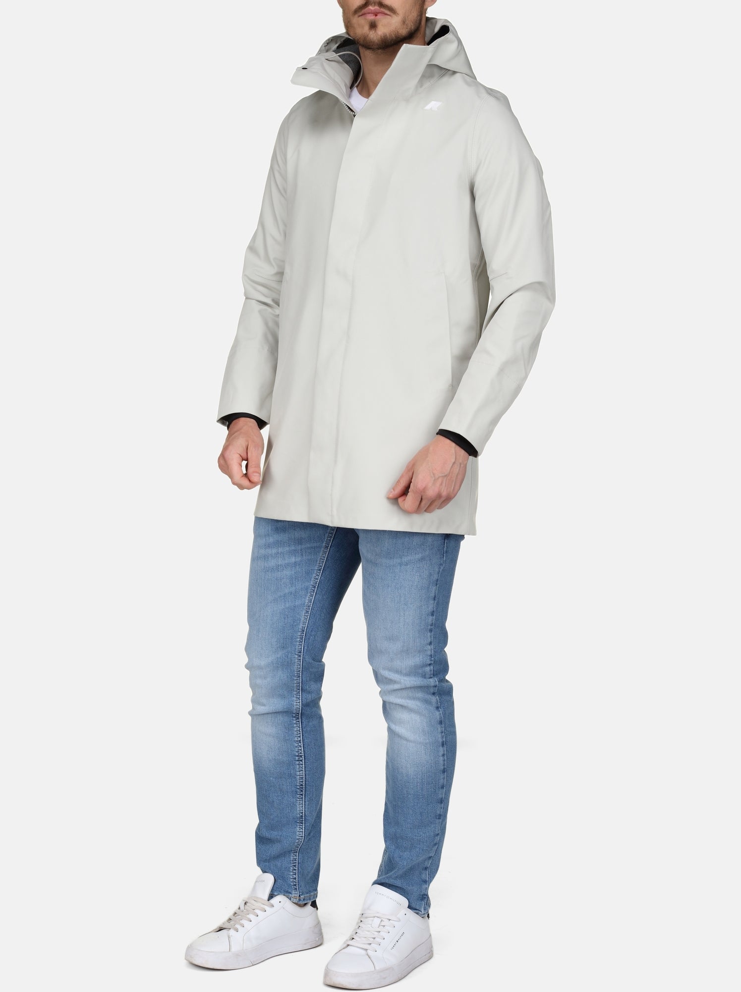 Parka K-Way Tommy Bonded Jersey - Marron