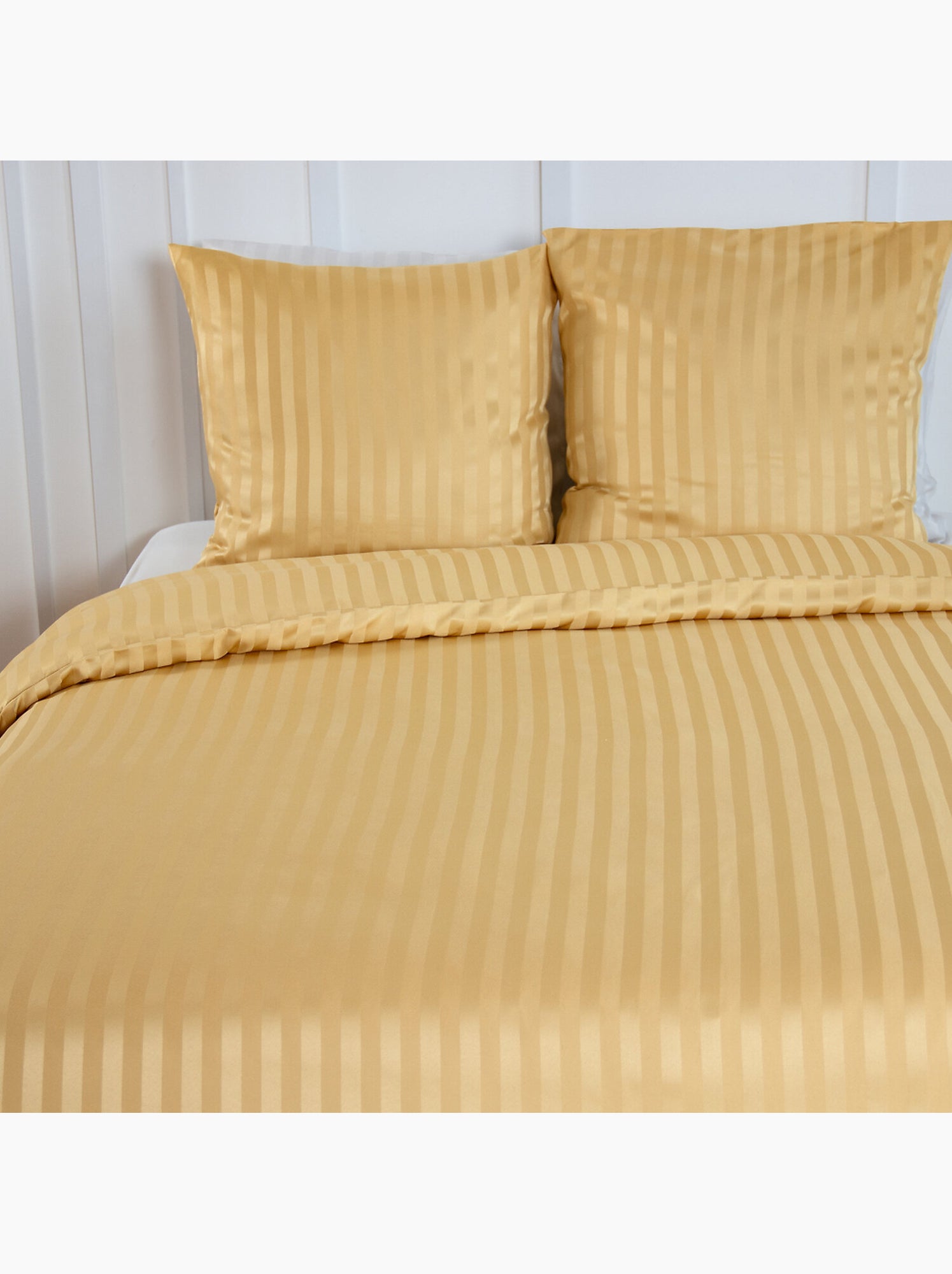 Parure de couette satin microfibre tomette - Blond