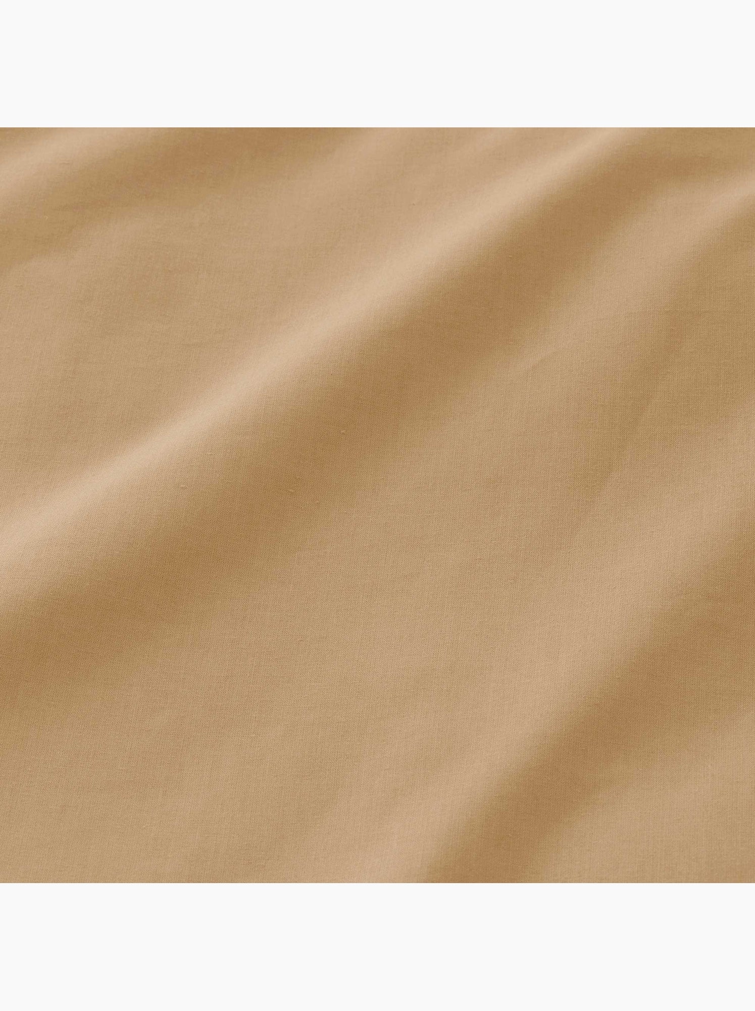 Parure de housse de couette 100% coton, avec taie(s) d’oreiller, unie - Gamusi. - Ocre
