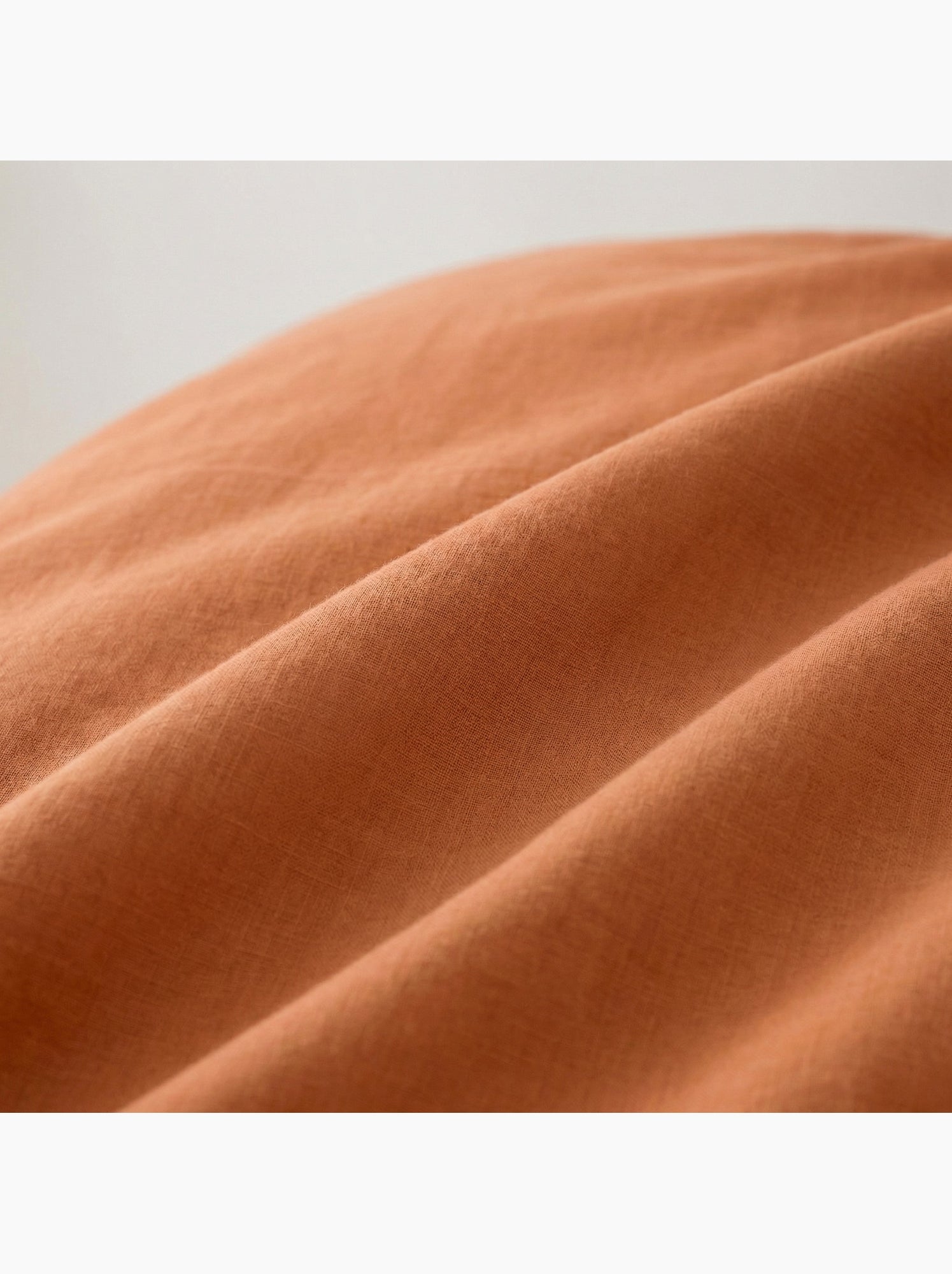 Parure de housse de couette 100% coton, avec taie(s) d’oreiller, unie - Gamusi. - Orange