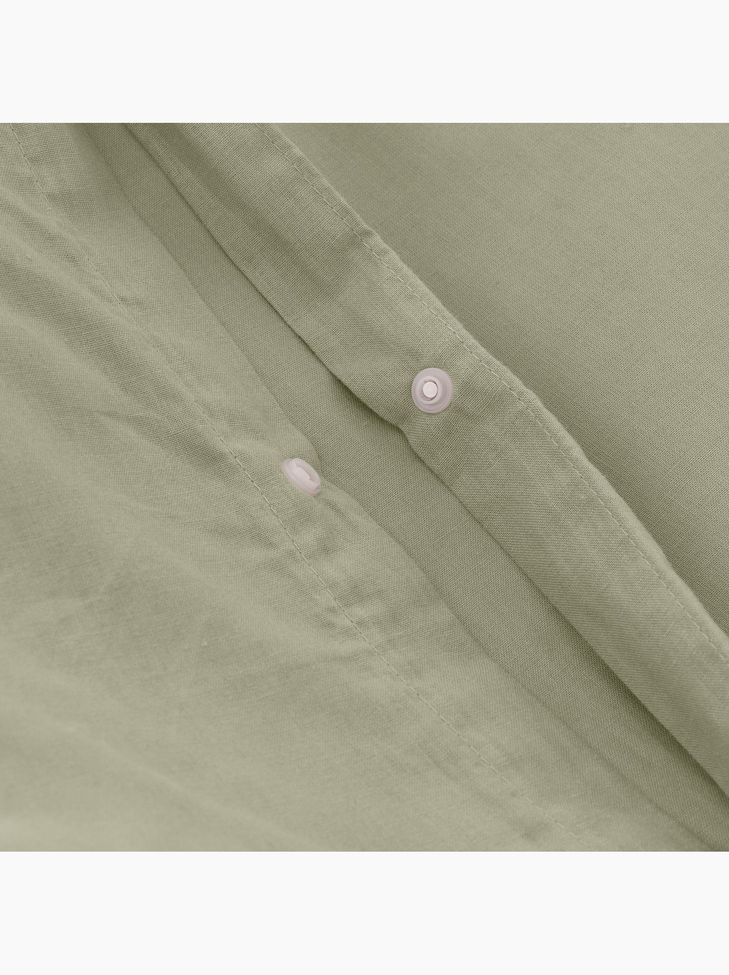 Parure de housse de couette 100% coton, avec taie(s) d’oreiller, unie - Gamusi. - Vert