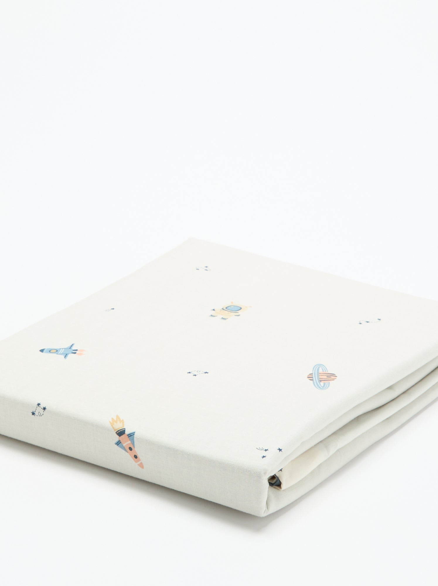 Parure de lit 1 personne 140x200 cm en coton - Bleu (CGW85_14)