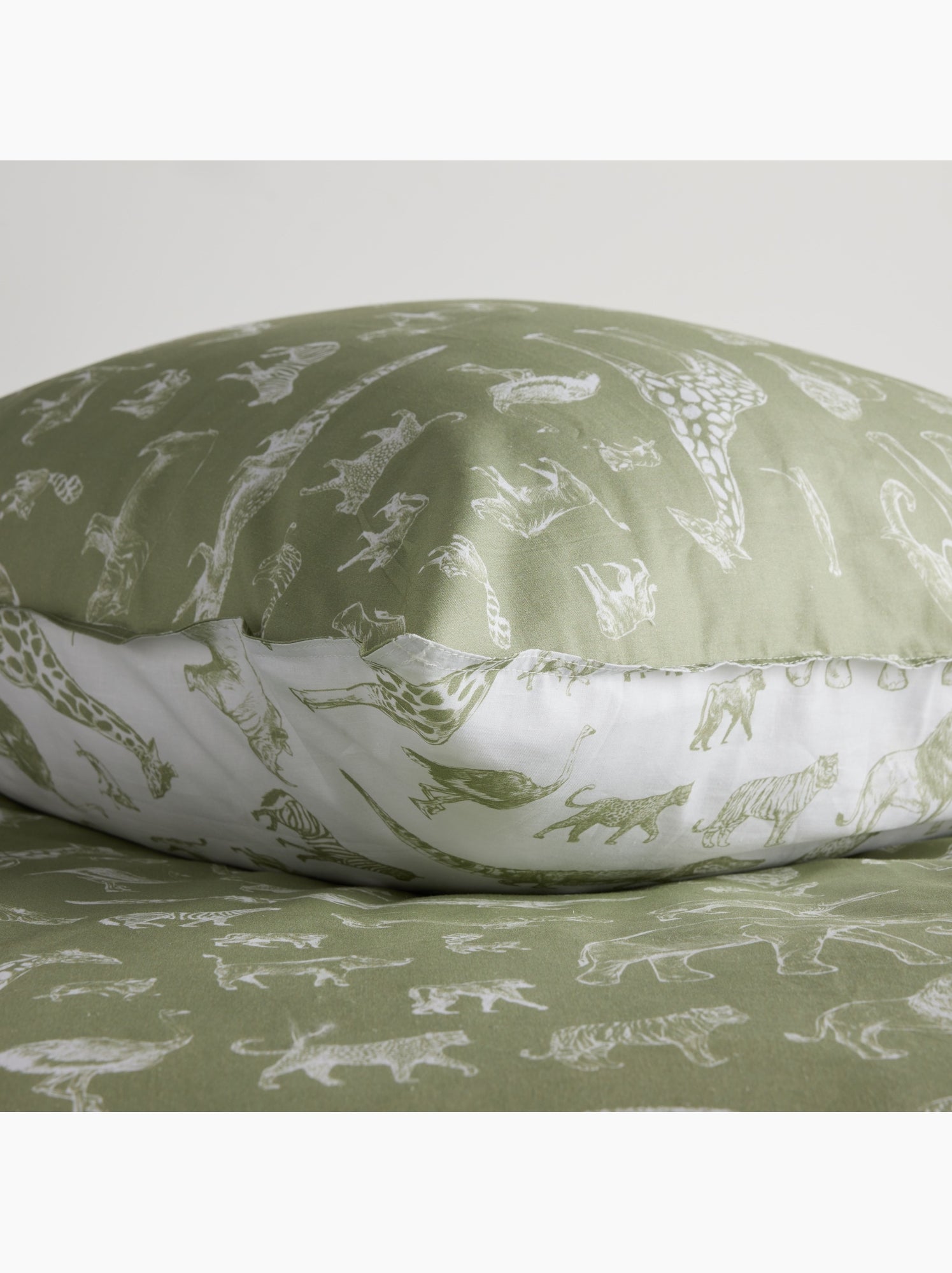 Parure de lit 1 personne HAPPY - Vert