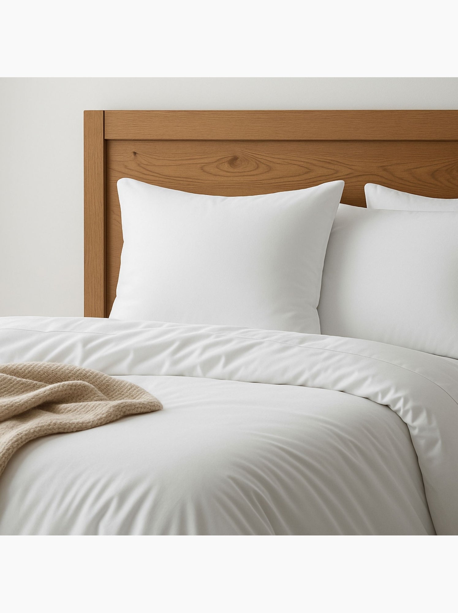 Parure de lit 100% coton - Blanc