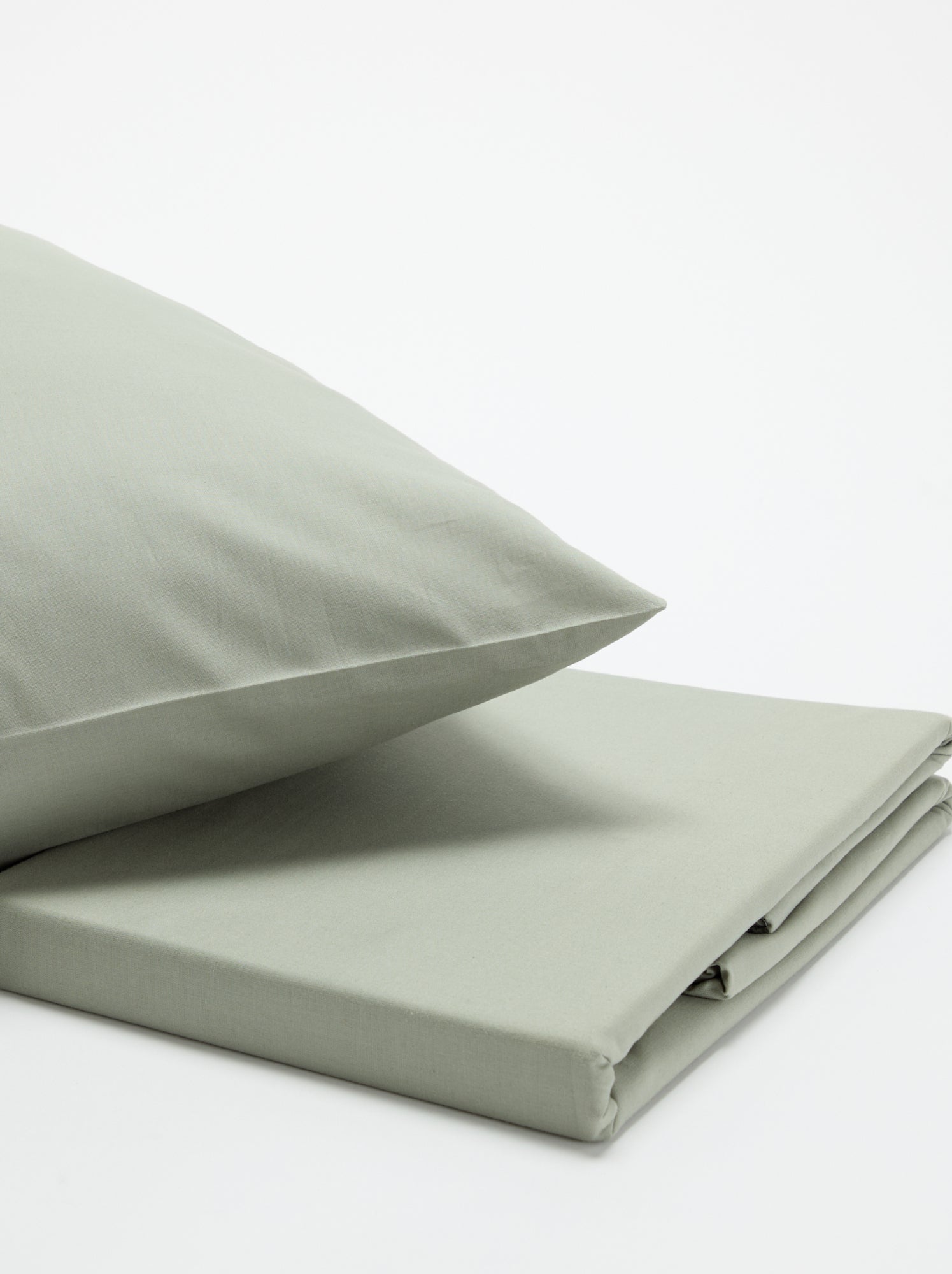 Parure de lit 140 x 200 cm en coton - Vert