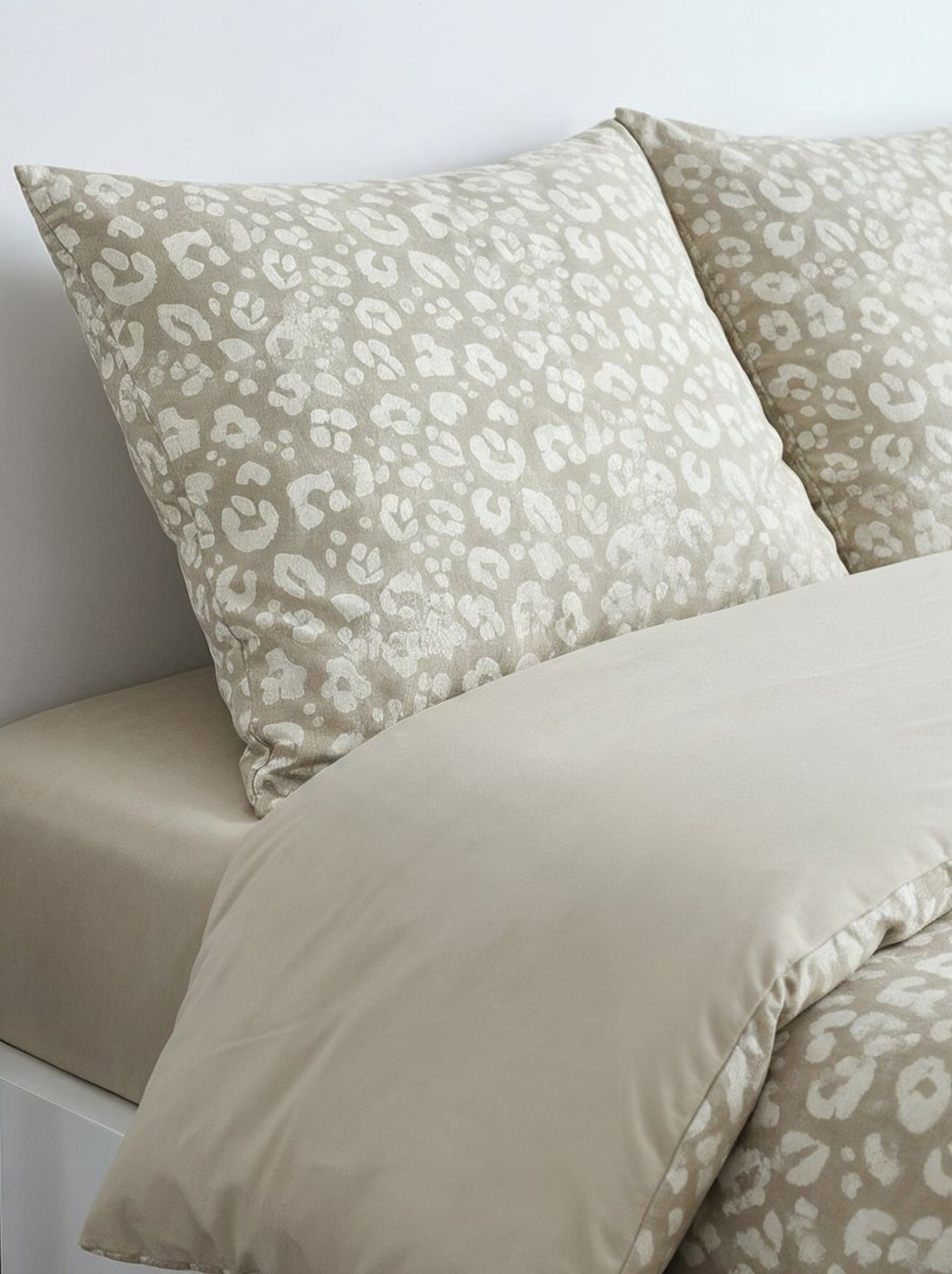 Parure de lit 2 personnes - 240x220cm - Beige