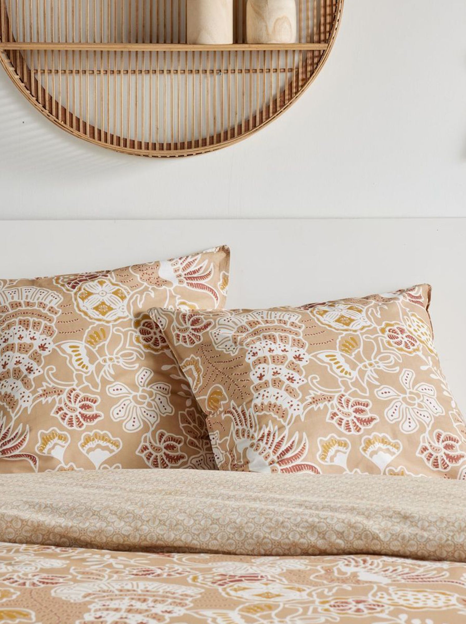 Parure de lit 2 personnes- 240x220cm - Beige