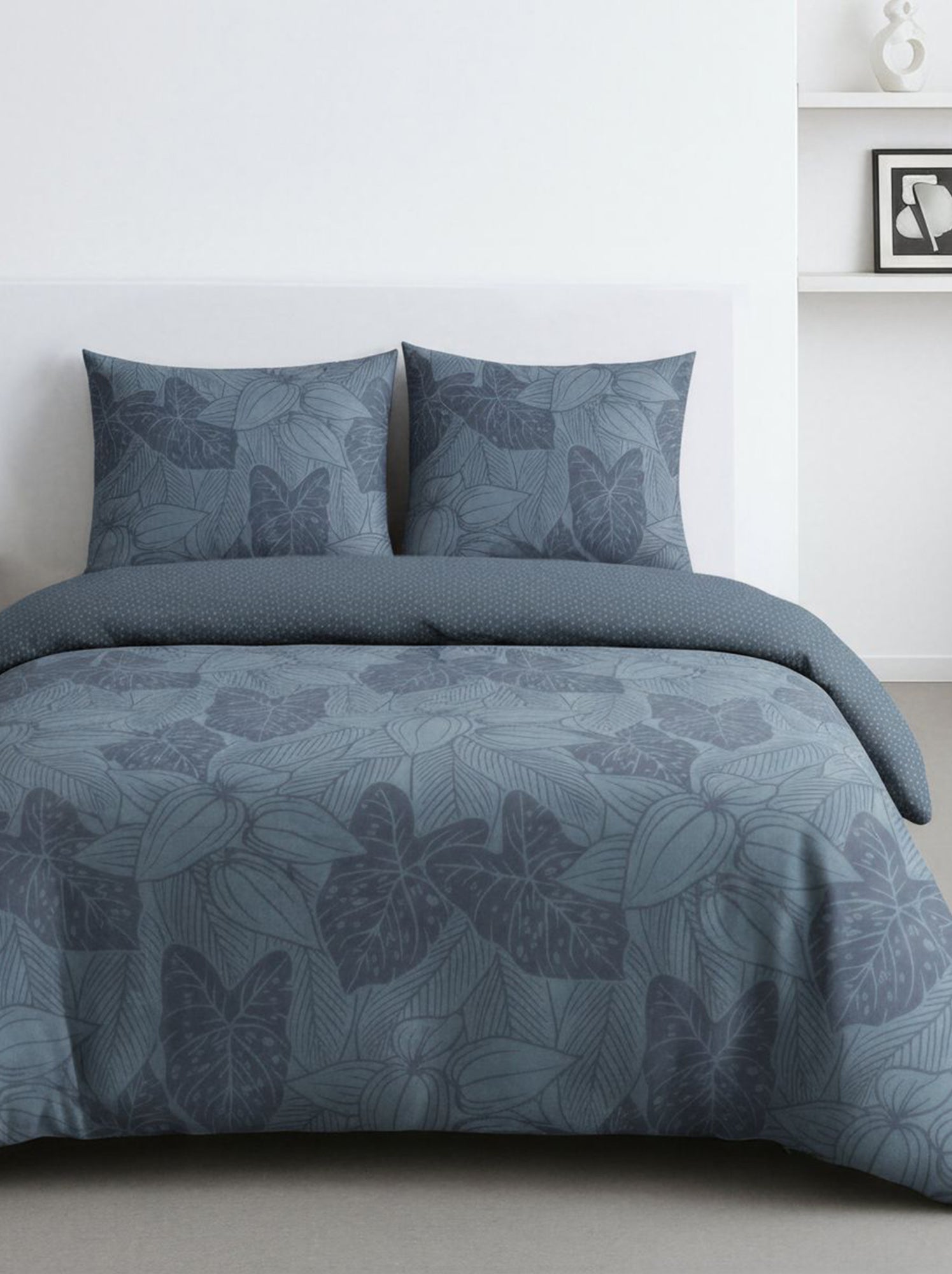 Parure de lit 2 personnes - 240x220cm - Bleu