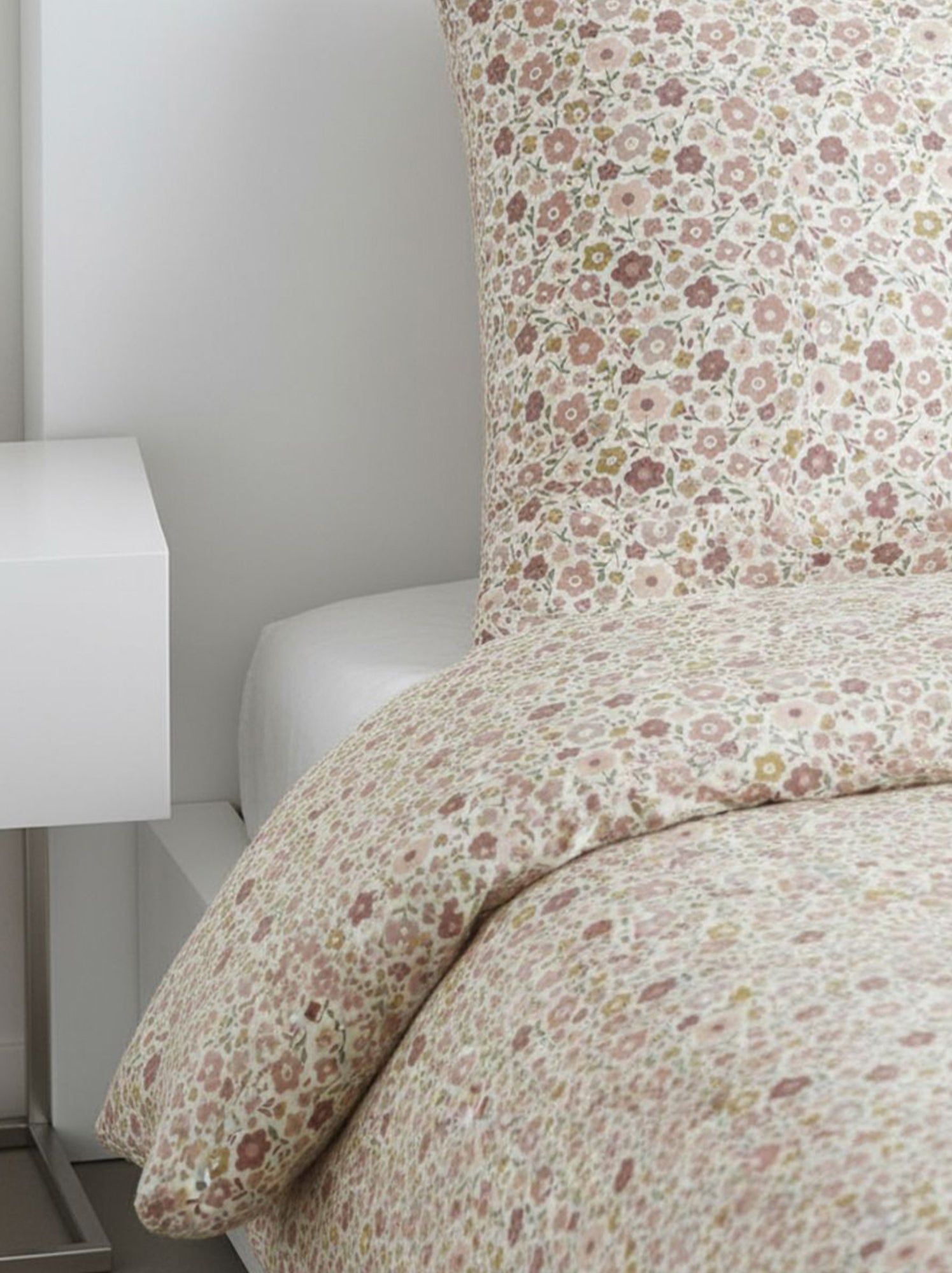 Parure de lit 2 personnes - 240x220cm - Rose