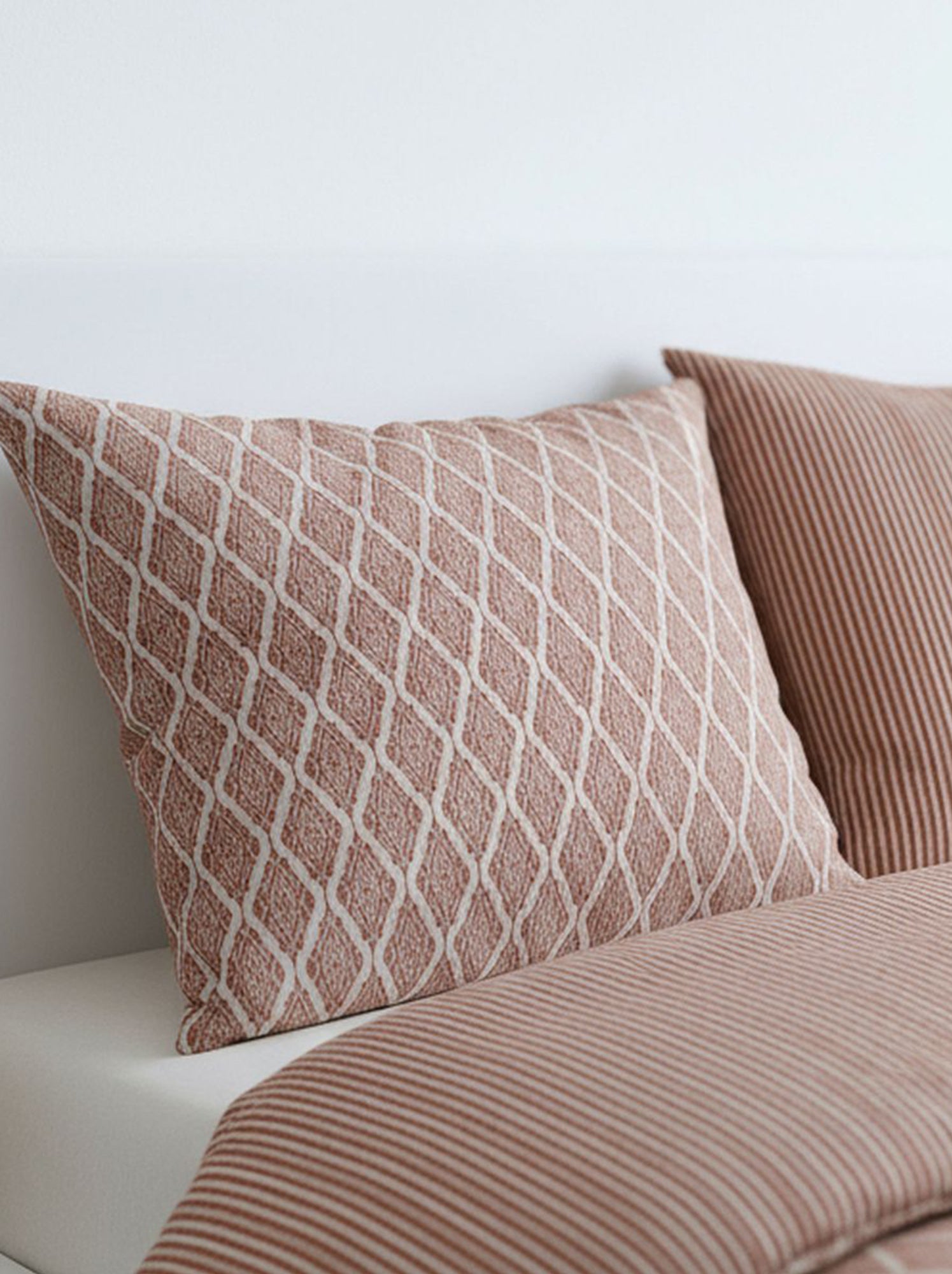 Parure de lit 2 personnes - 240x220cm - Rose
