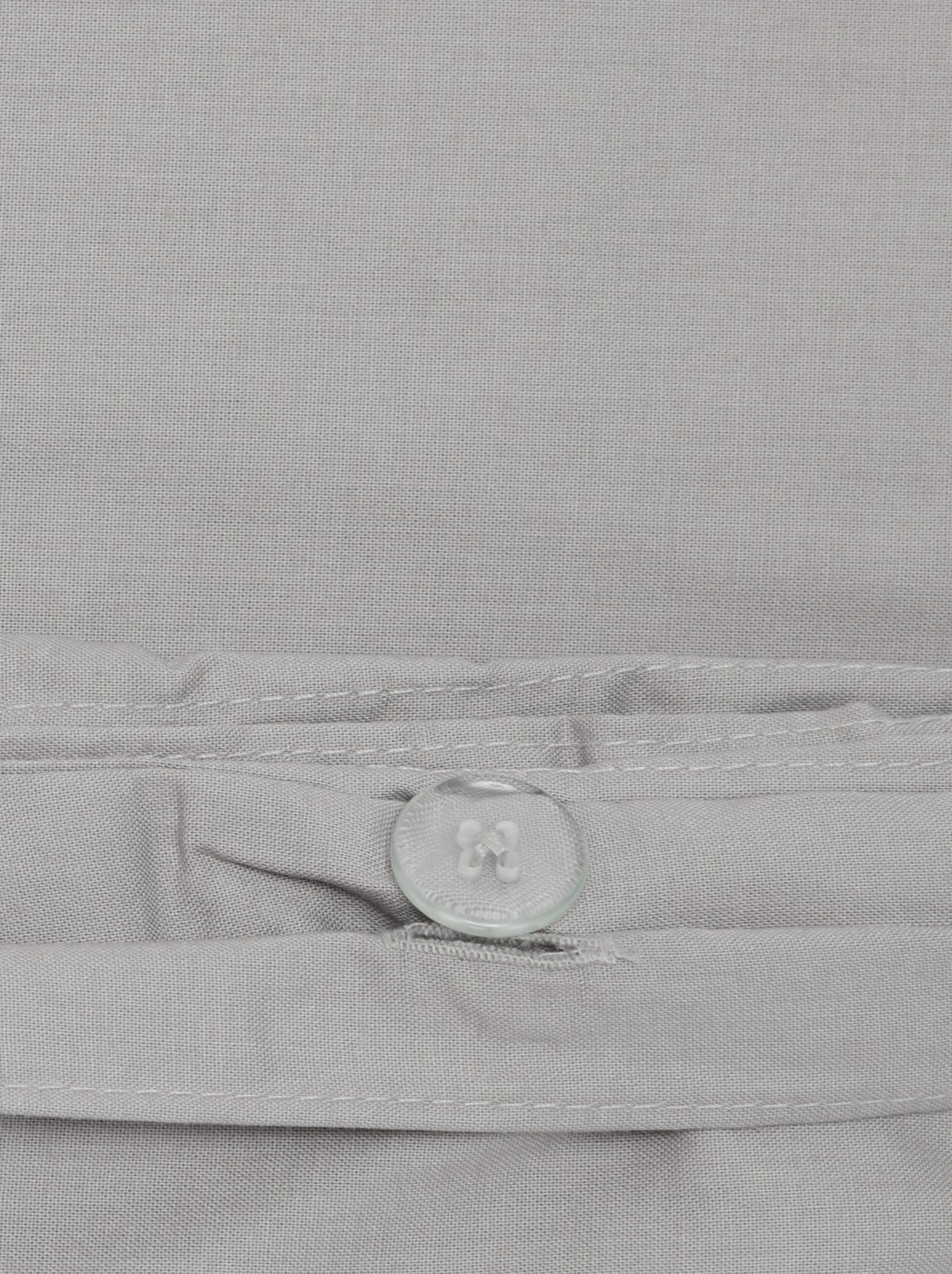 Parure de lit 140 x 200 cm en coton - Gris