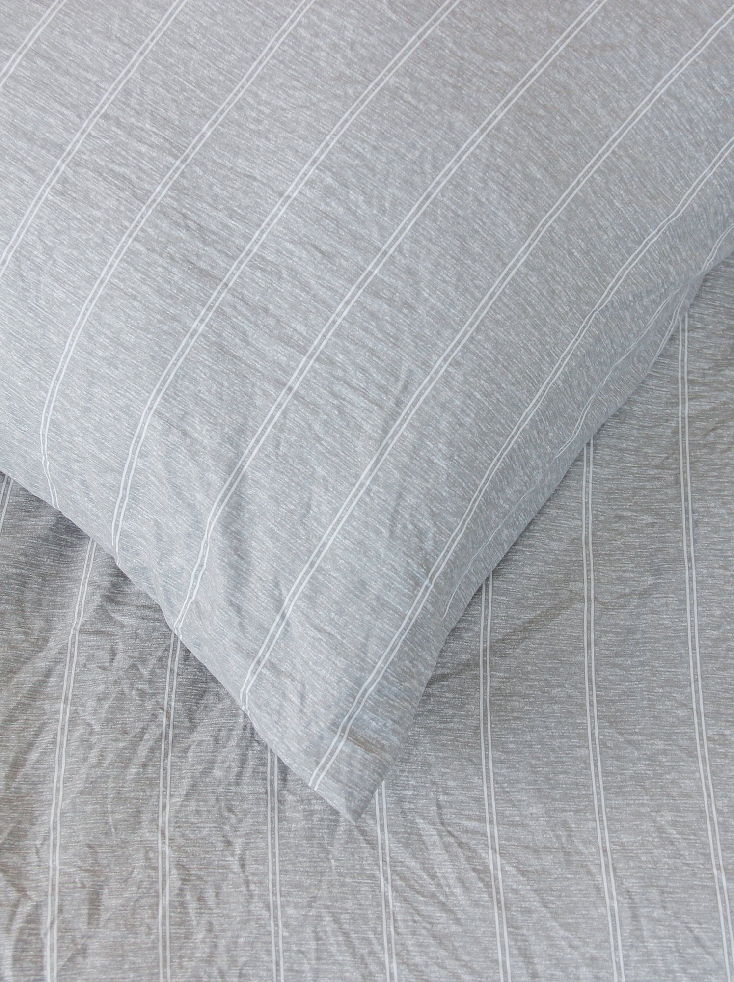 Parure de lit 3 pièces - 1 housse de couette + 2 taies d'oreiller - Beige