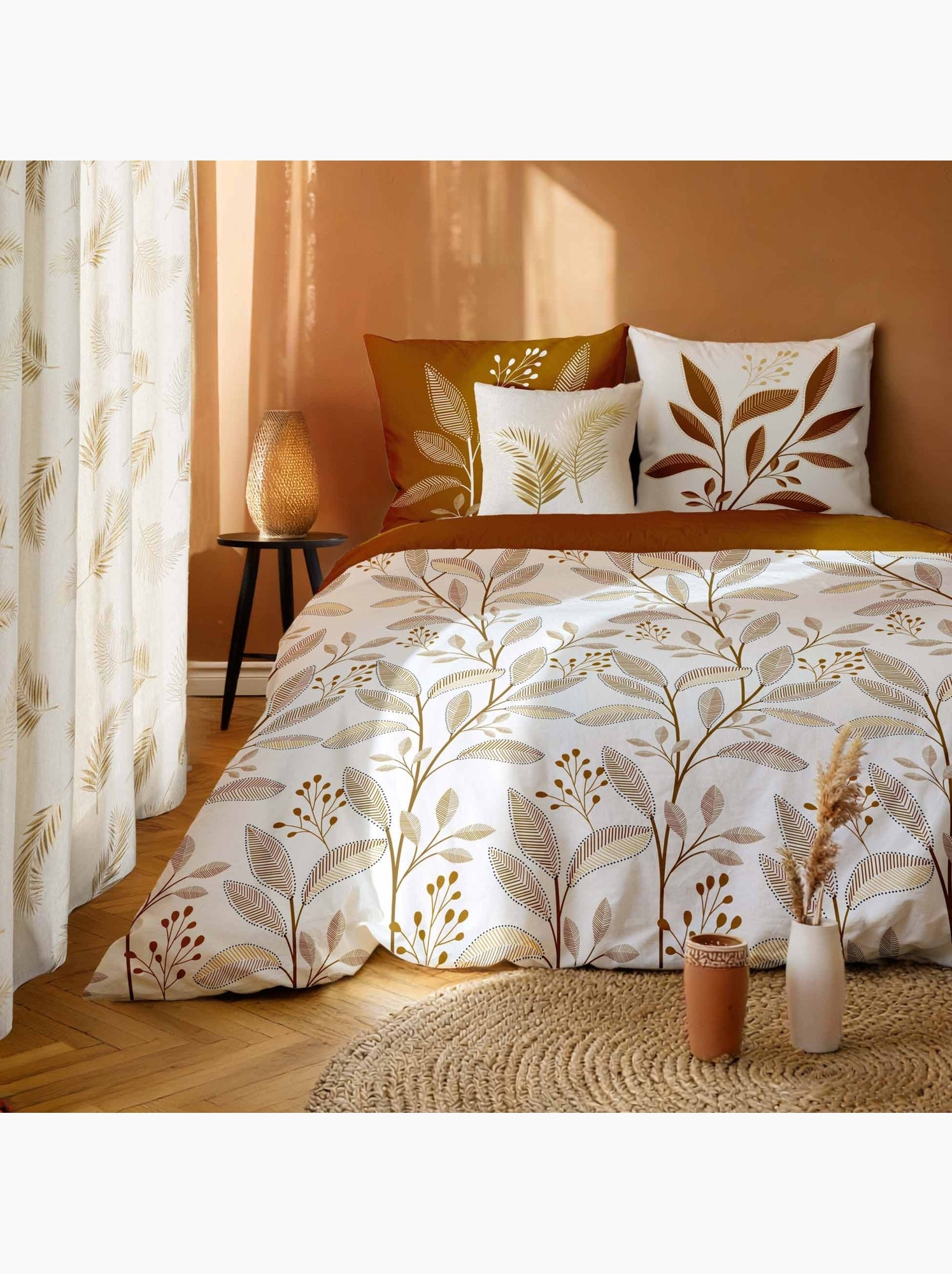 Parure de lit coton malika douceur d'intérieur - Blanc