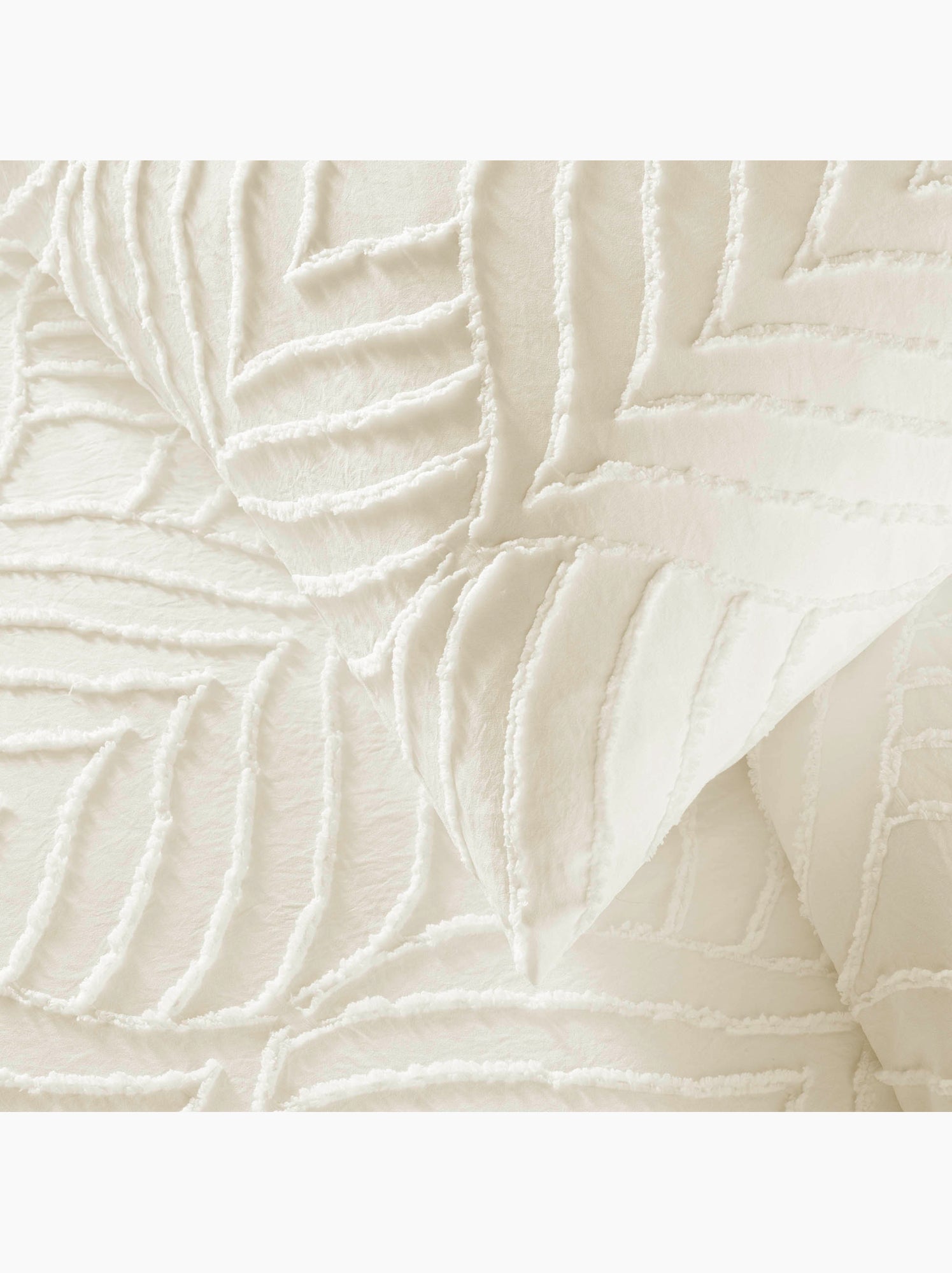 Parure de lit 3 pièces tufté - Beige clair