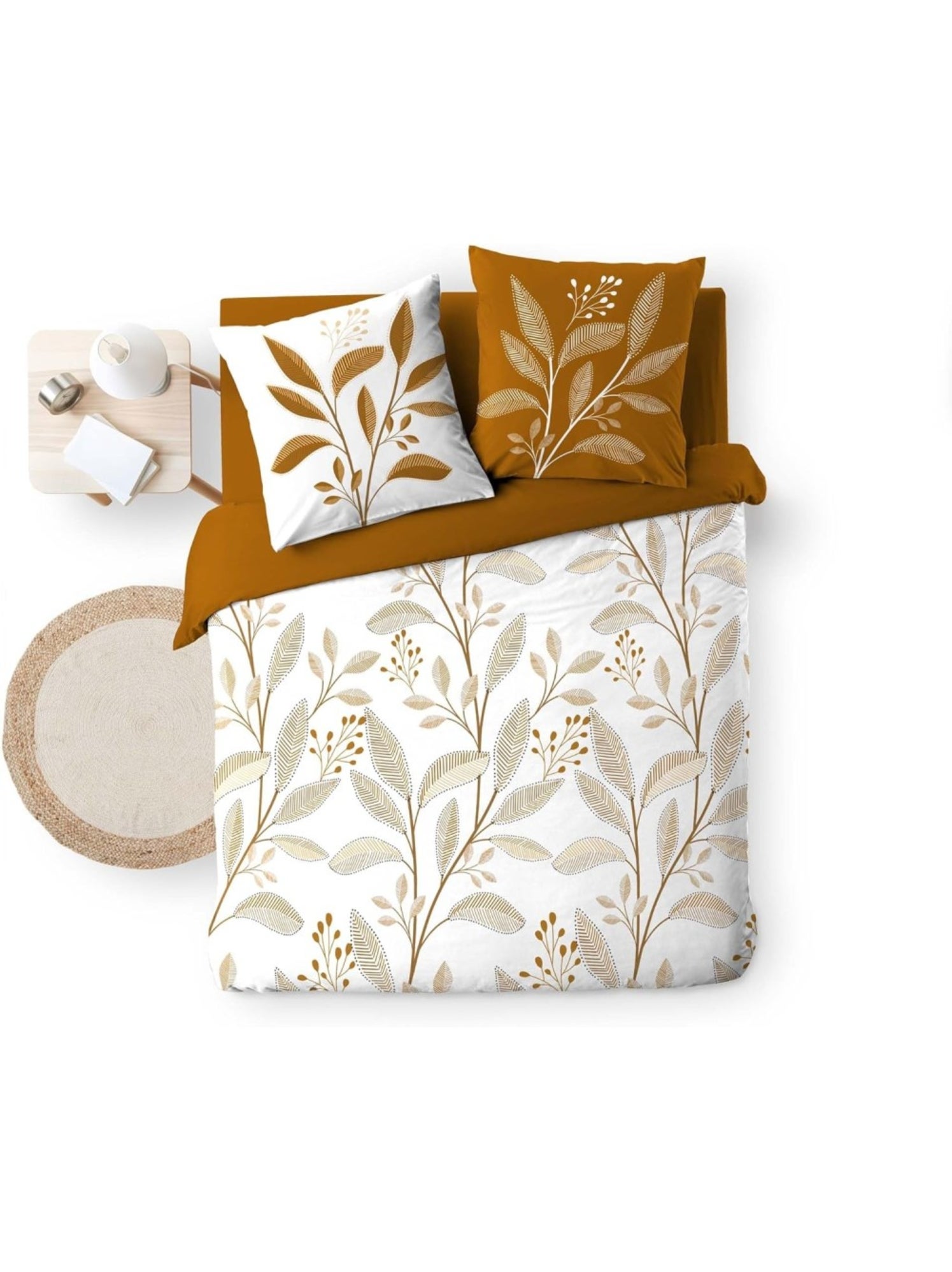 Parure de lit coton malika douceur d'intérieur - Beige
