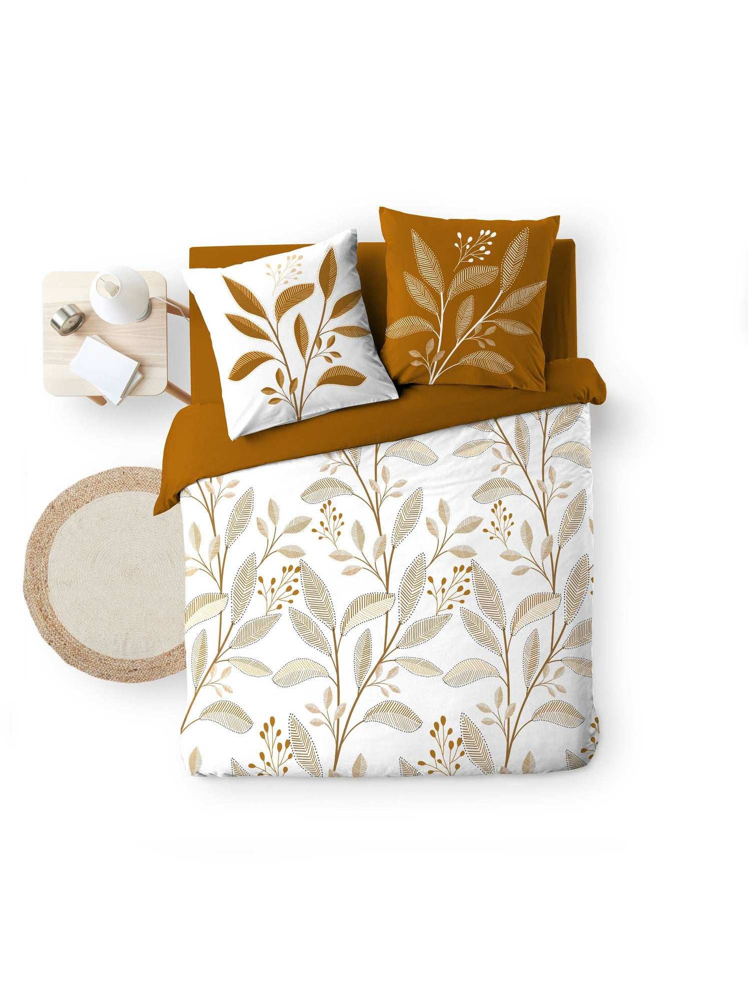 Parure de lit coton malika douceur d'intérieur - Beige