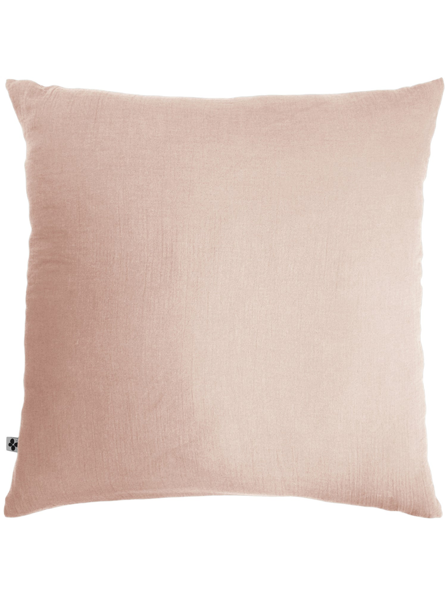 Parure de lit double gaze de coton gaïa + 2 taies 60x60 cm - Rose poudré