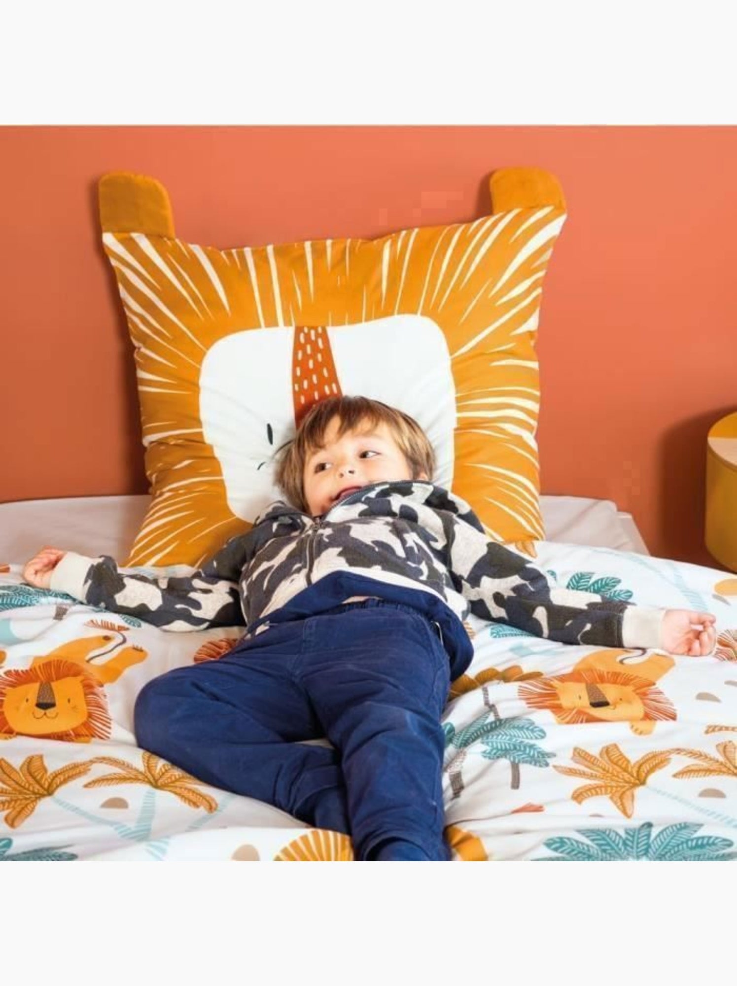 Parure de lit enfant réversible microfibre - 2 pièces - Vert