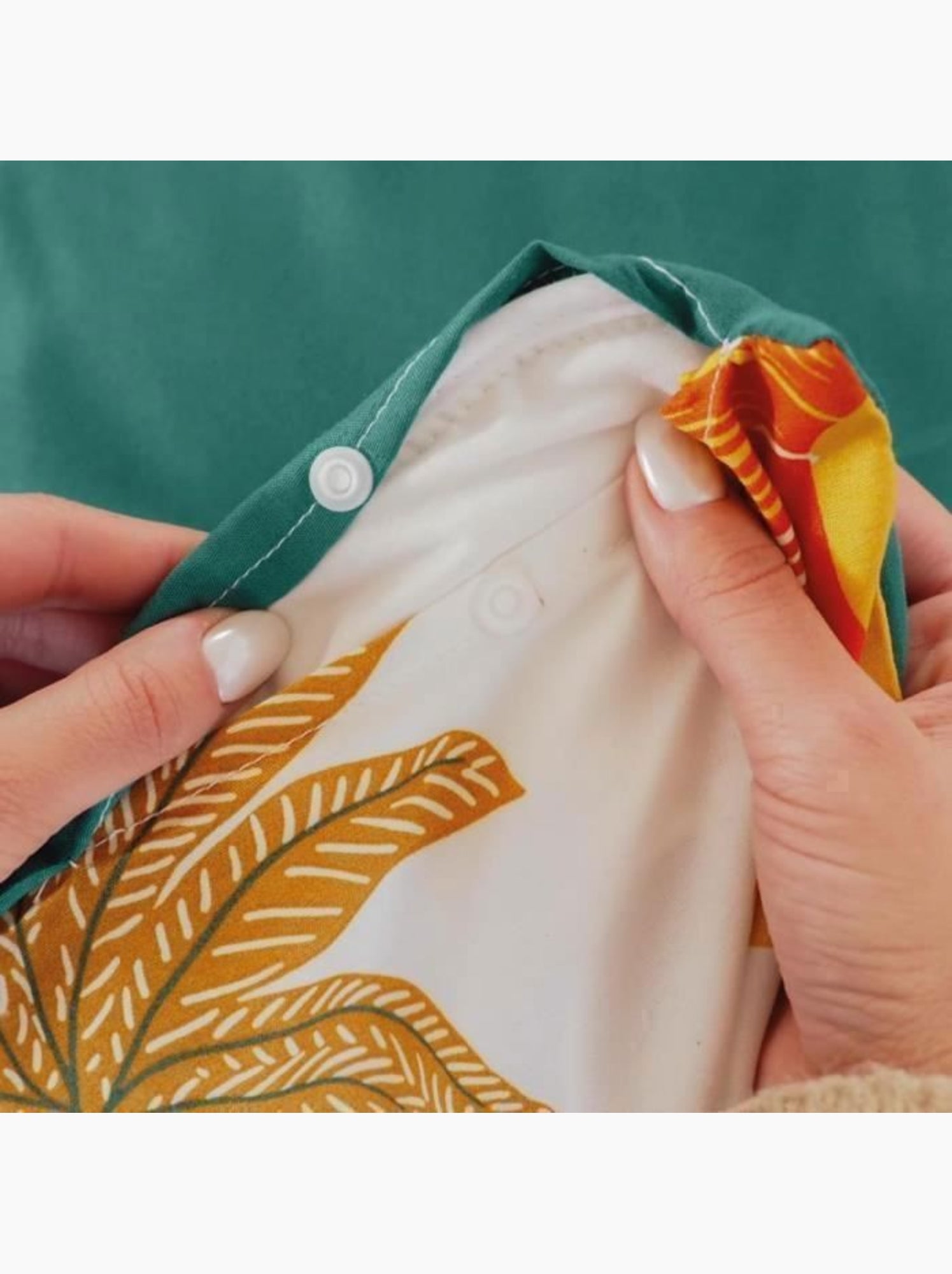 Parure de lit enfant réversible microfibre - 2 pièces - Vert