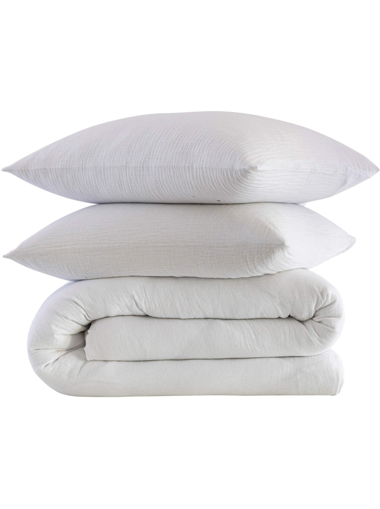 Parure de lit gaze de coton noa - Blanc