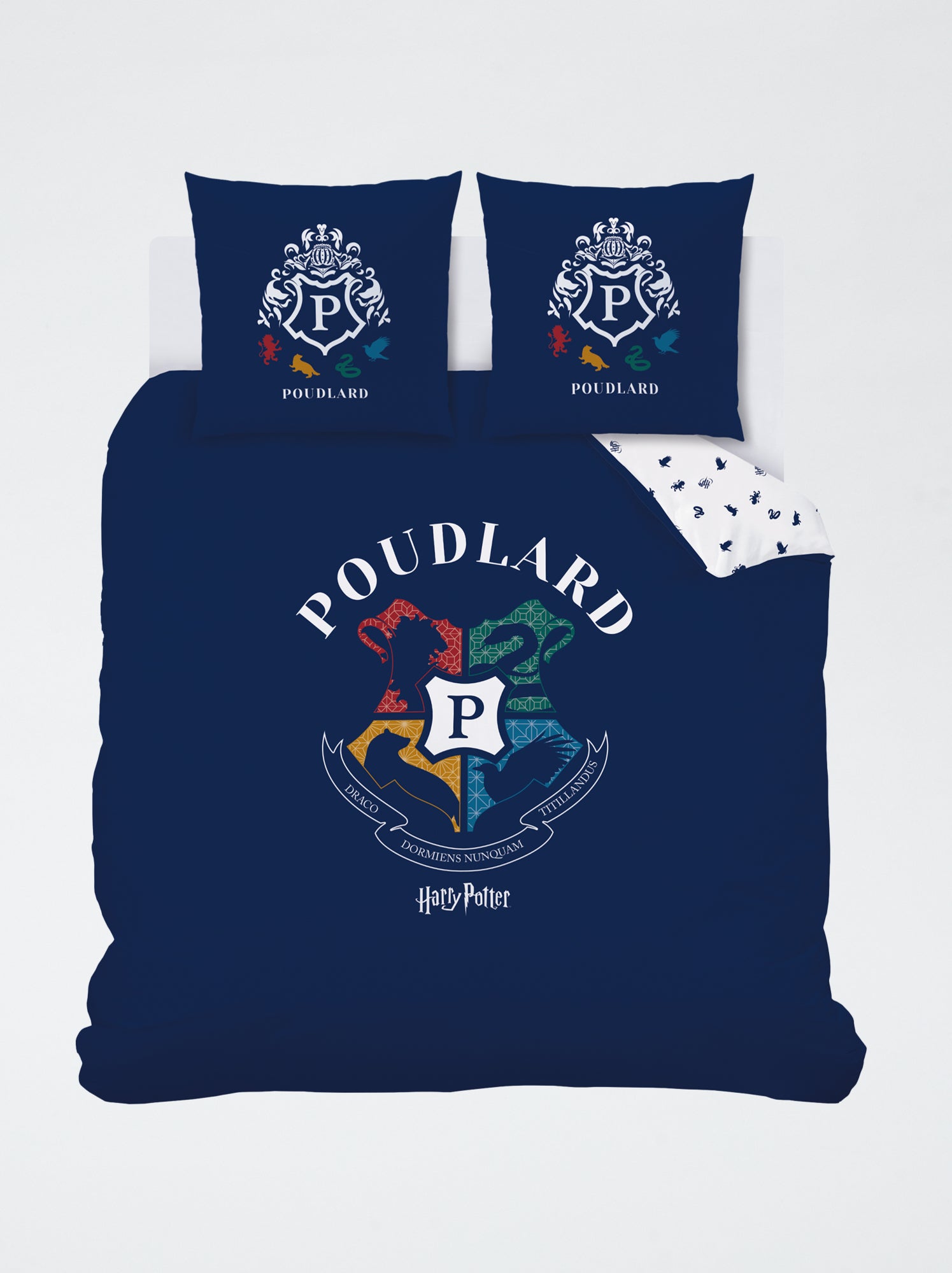Parure de lit 'Harry Potter' - 1 personne - Bleu marine