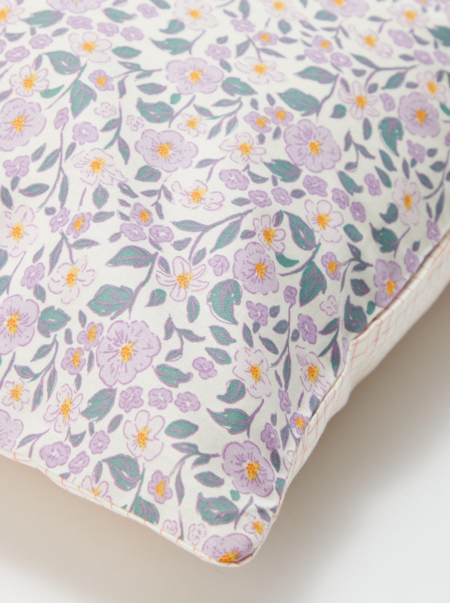 Parure de lit 1 personne 140x200 cm en coton - Violet