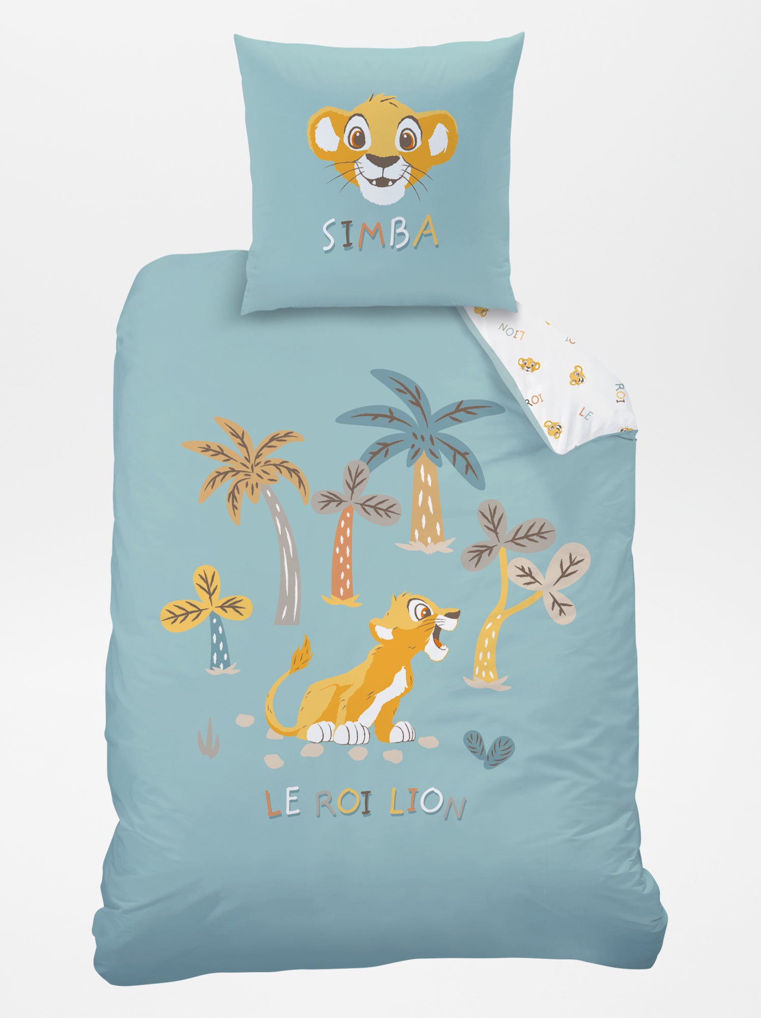 Parure de lit 'Le roi lion' - 1 personne - GRIS