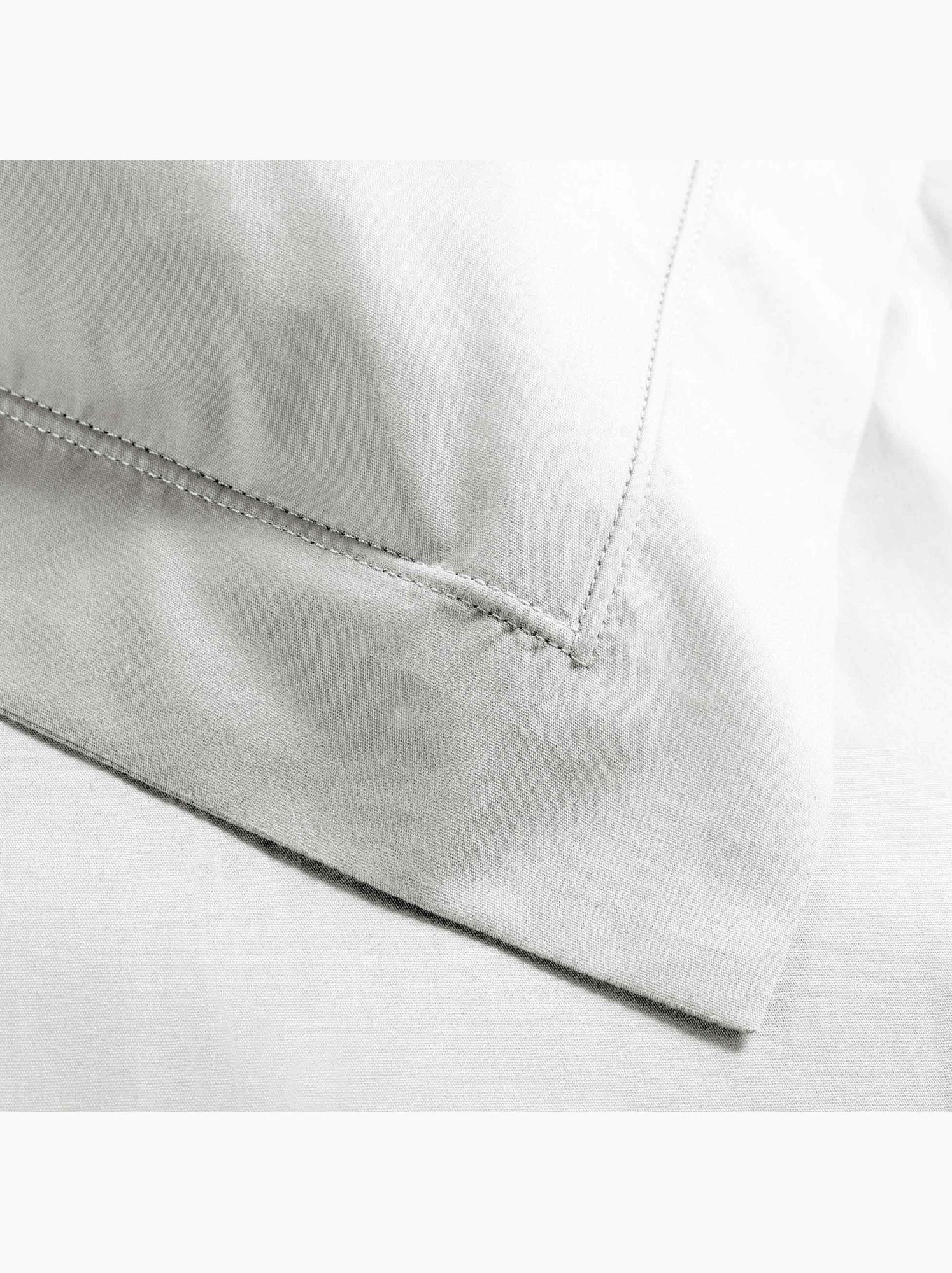 Parure de lit – percale de coton 78 fils – qualité hôtel – 2 taies 63x63 cm - Blanc