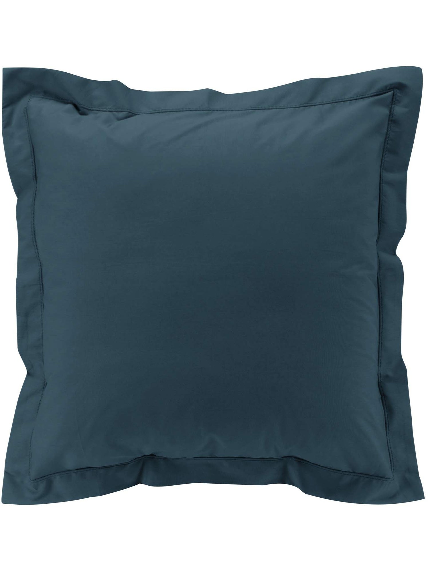 Parure de lit – percale de coton 78 fils – qualité hôtel – 2 taies 63x63 cm - Bleu