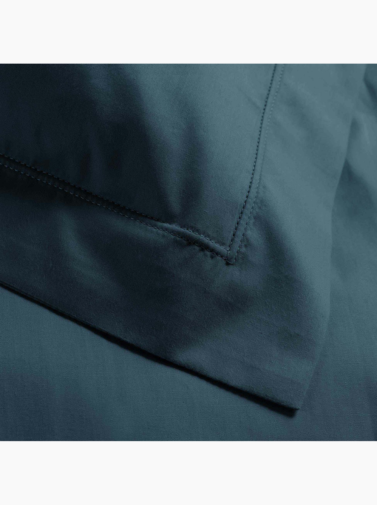 Parure de lit – percale de coton 78 fils – qualité hôtel – 2 taies 63x63 cm - Bleu