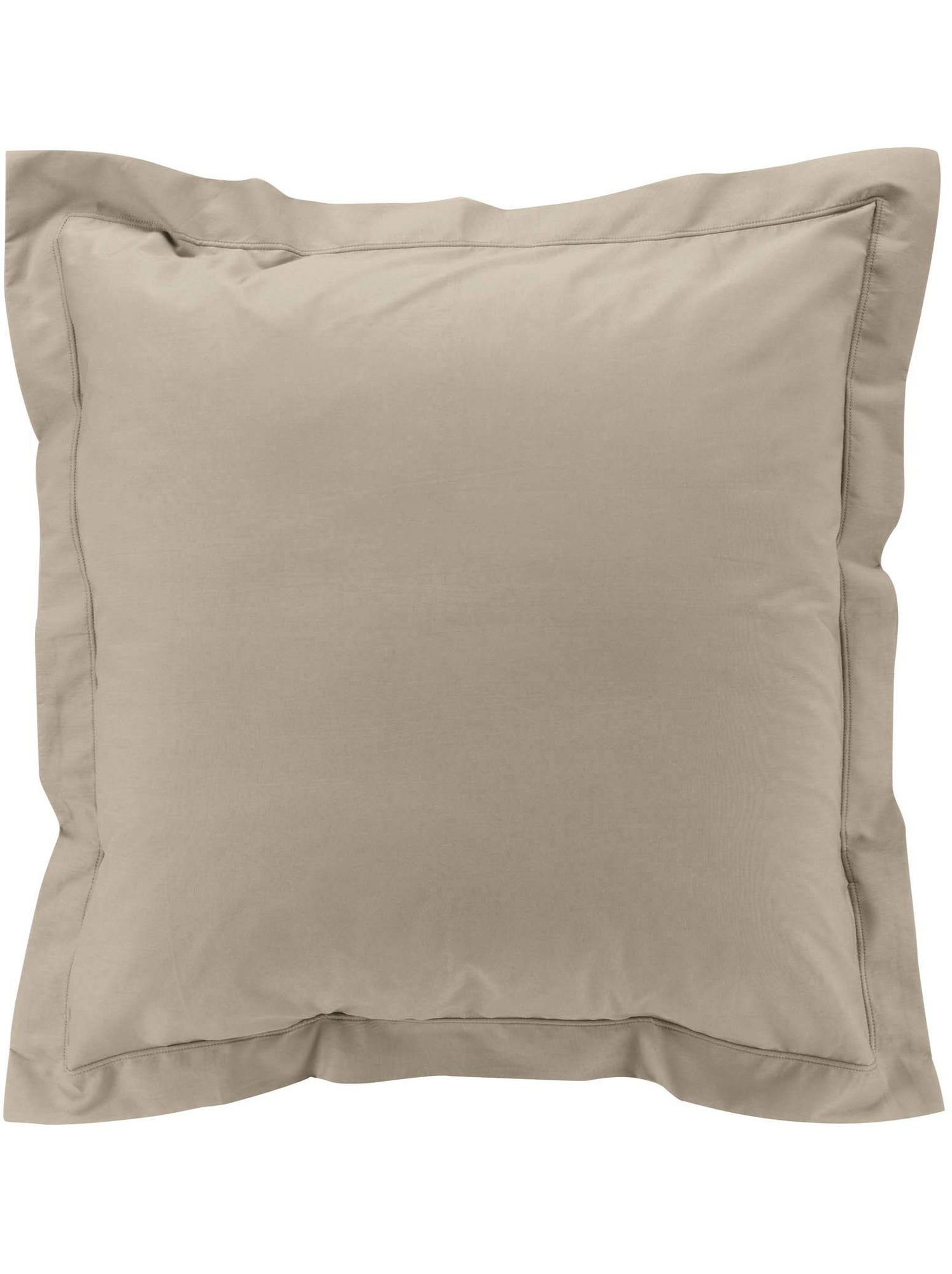 Parure de lit – percale de coton 78 fils – qualité hôtel – 2 taies 63x63 cm - Sable