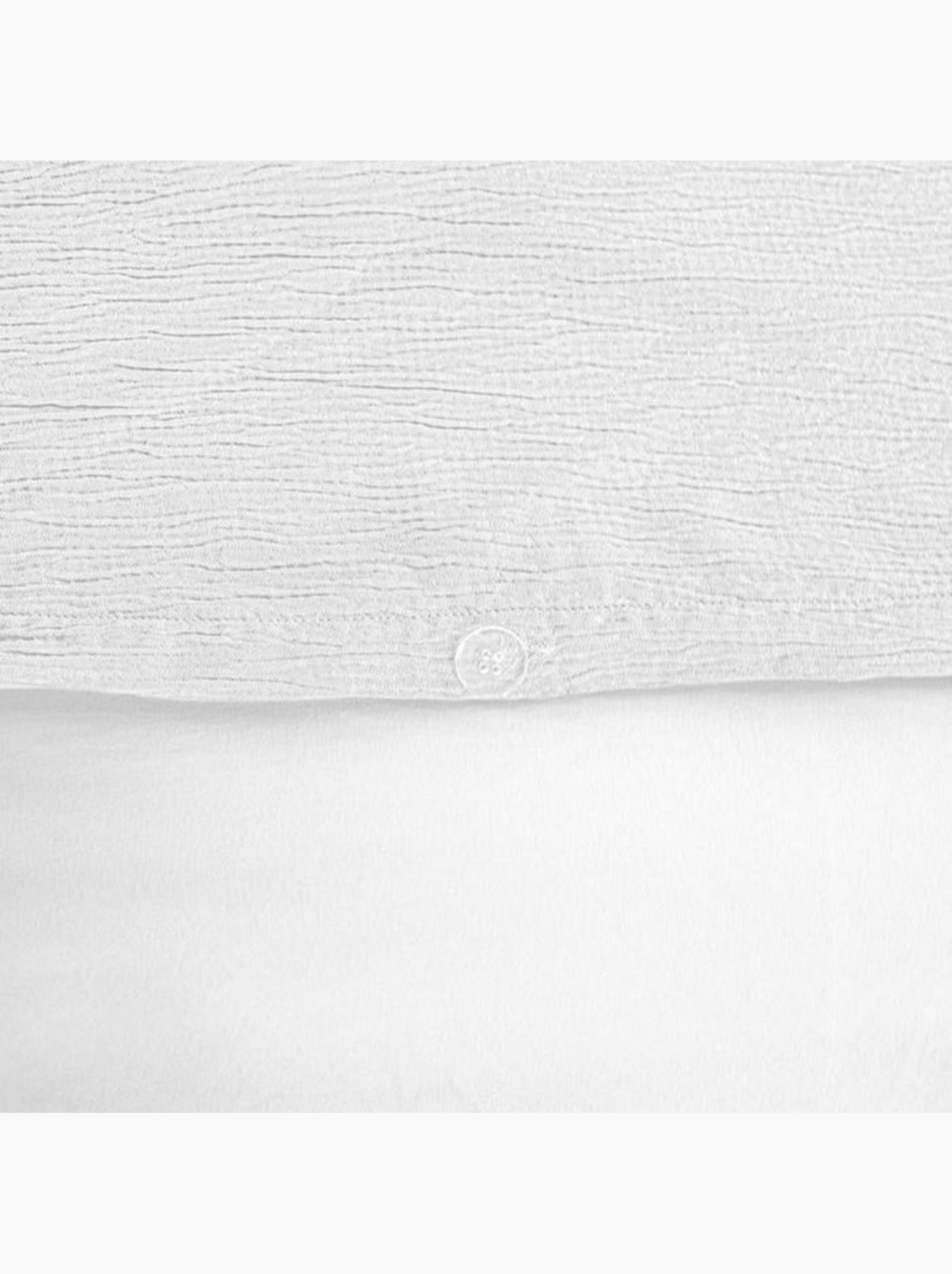 Parure de lit réversible  - effet gaze de coton - Blanc