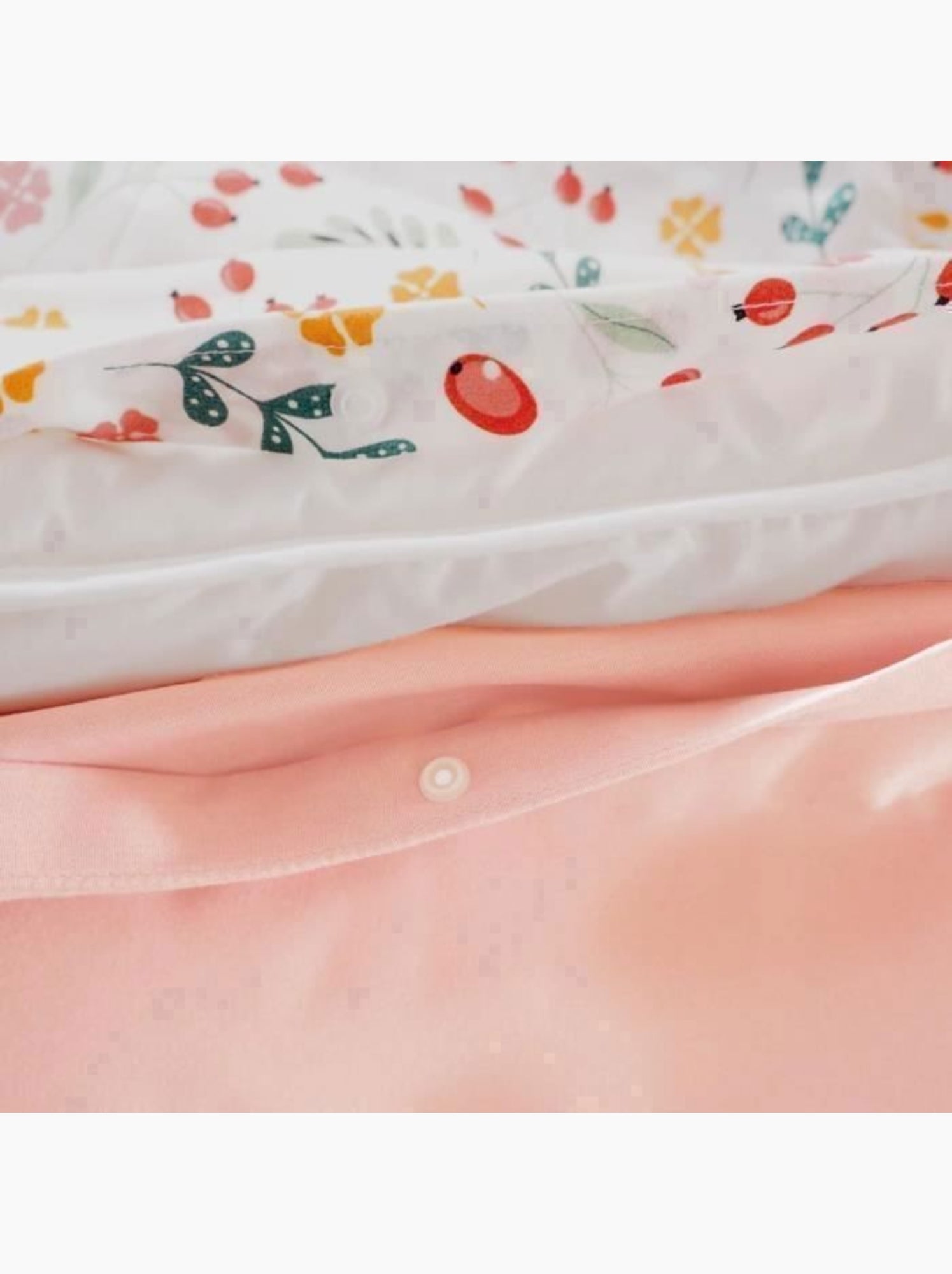 Parure de lit réversible enfant - 2 pièces - Rose