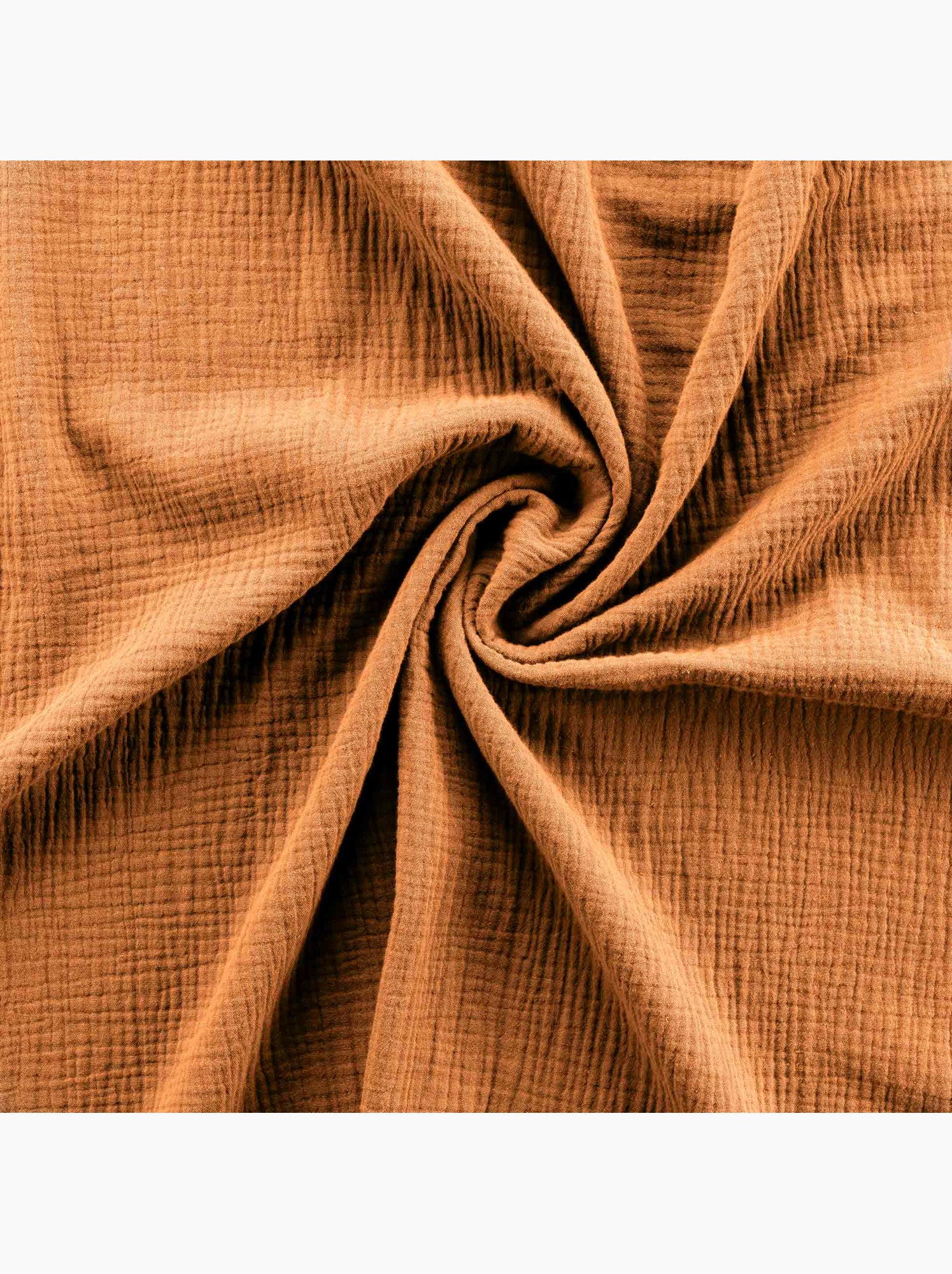 Parure de lit sienna + 2 taies 63x63 cm – double face gaze de coton & coton 57 fils - Marron caramel