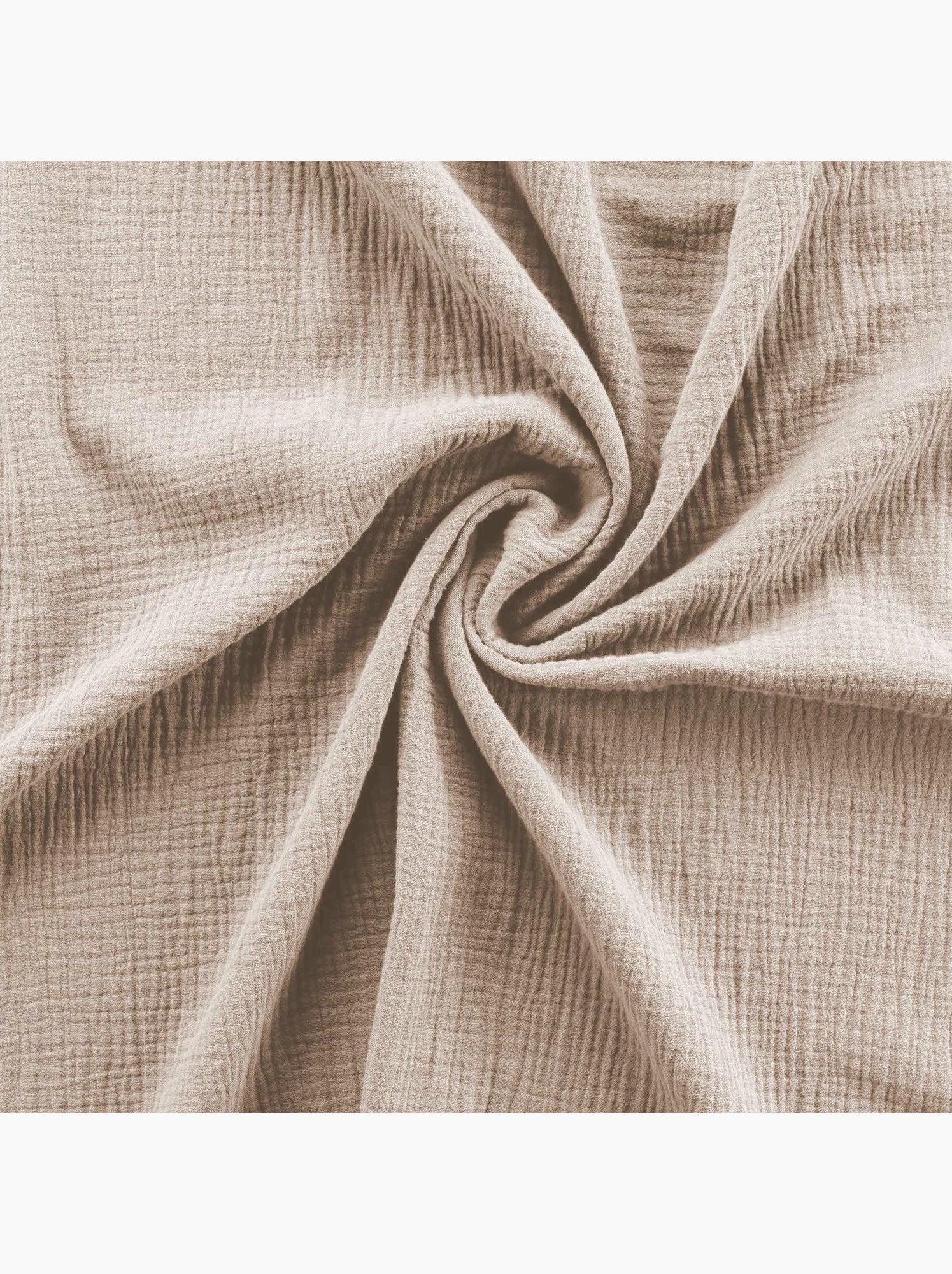 Parure de lit sienna + 2 taies 63x63 cm – double face gaze de coton & coton 57 fils - Sable